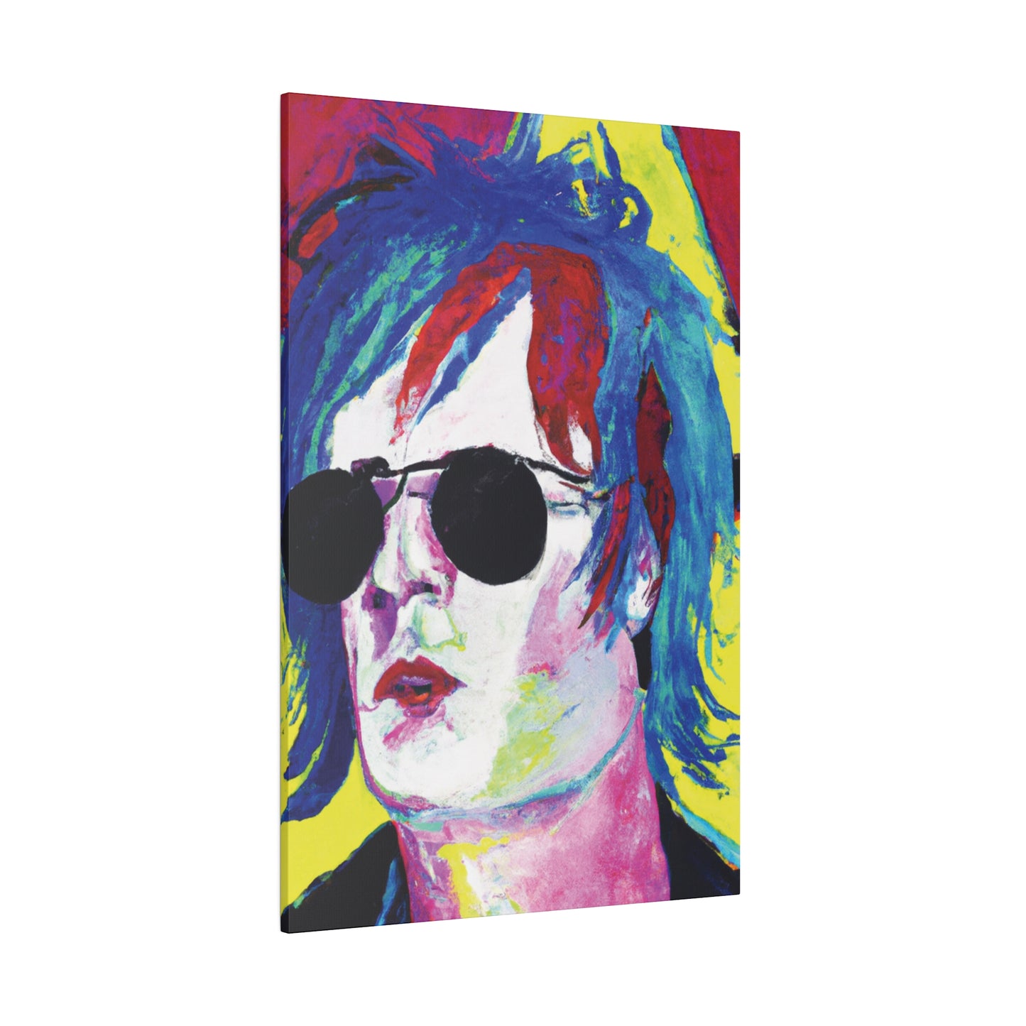 7634A - Rockstar Painting Print | Face | Abstract | Poster | Home Decor | Wall Art | Music Art | Canvas