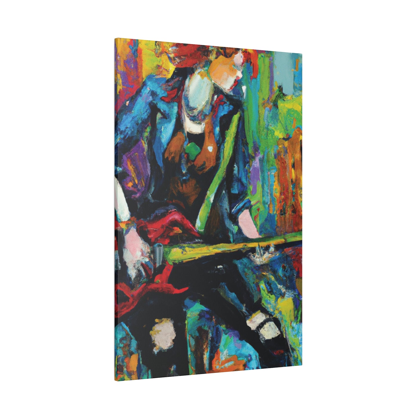 2285H - Rockstar Oil Painting Style Print | Poster | Home Decor | Wall Art | Music Art | Canvas