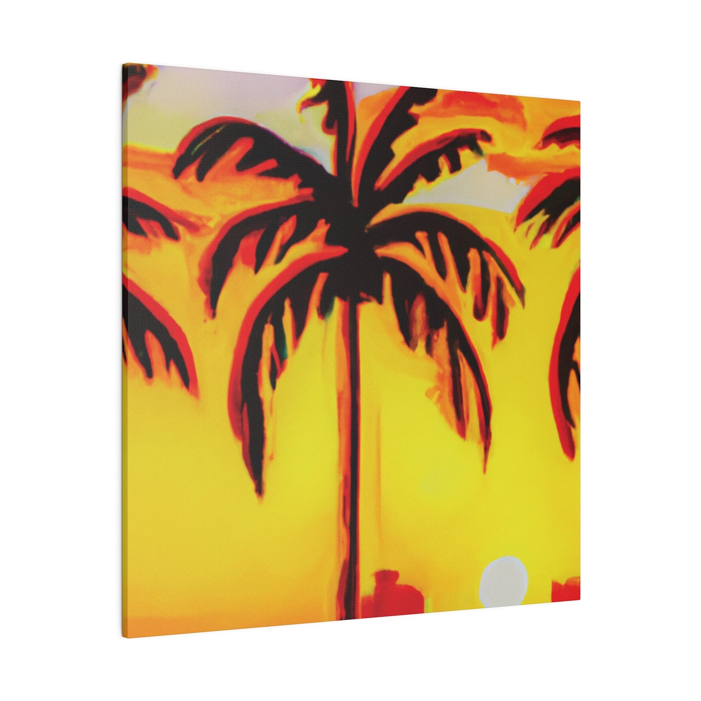 6539T - Miami Beach Sunset Painting Print | Miami | Beach | Sunset | Poster | Home Decor | Wall Art | Canvas