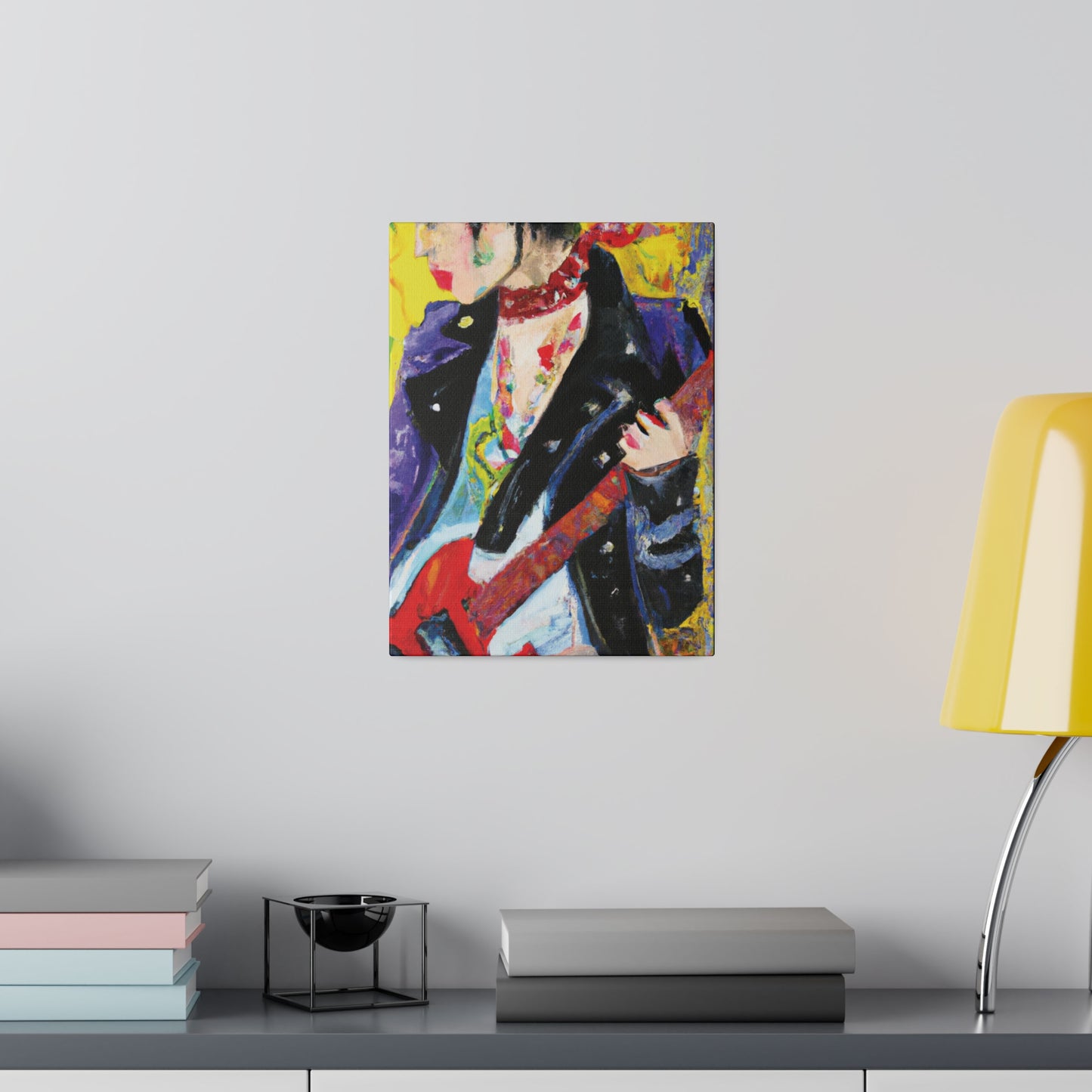 4600X - Rockstar Oil Painting Style Print | Poster | Home Decor | Wall Art | Music Art | Canvas