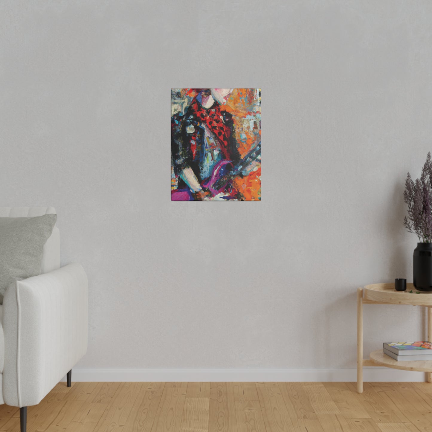 9348Q - Rockstar Oil Painting Style Print | Poster | Home Decor | Wall Art | Music Art | Canvas