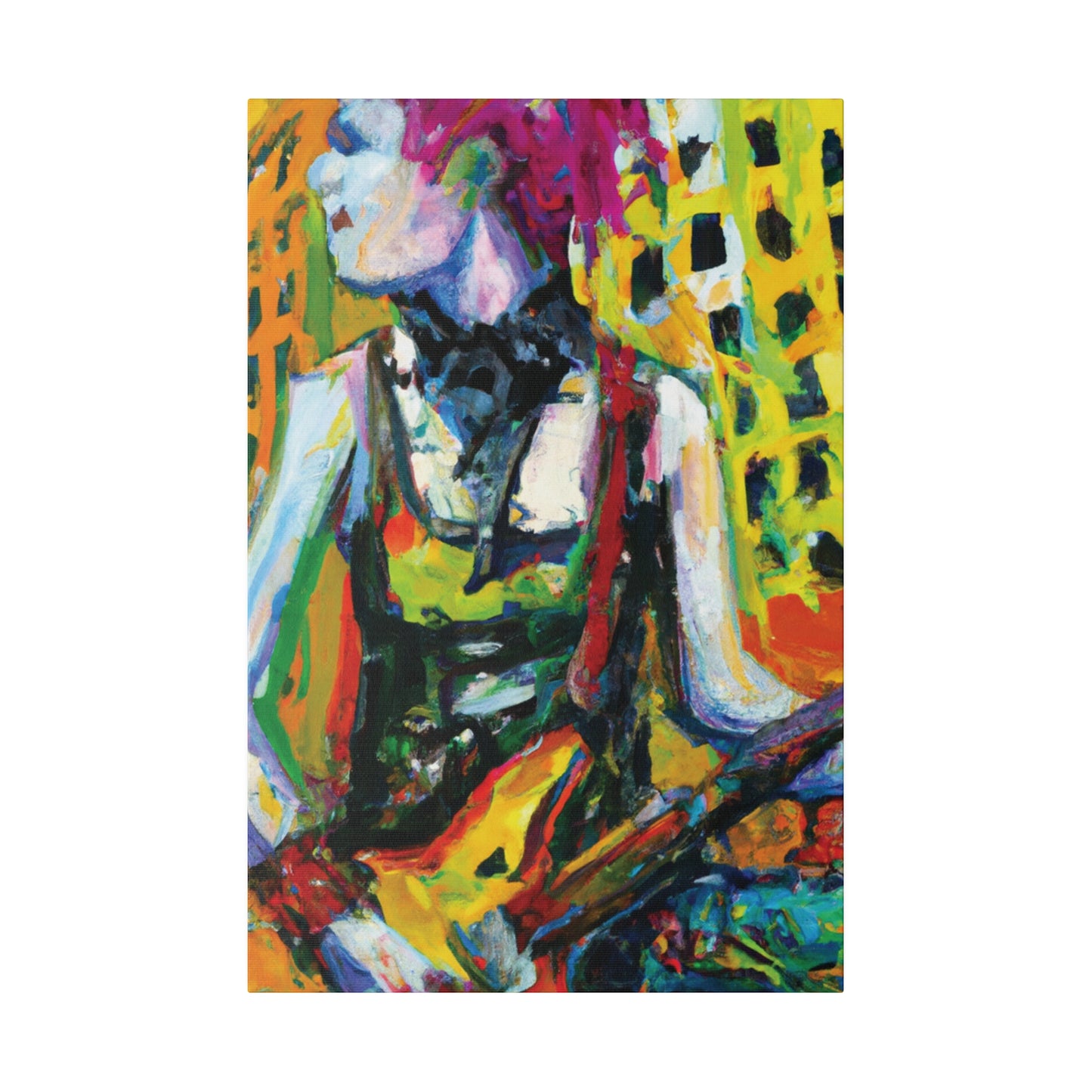 4793Z - Rockstar Oil Painting Style Print | Poster | Home Decor | Wall Art | Music Art | Canvas