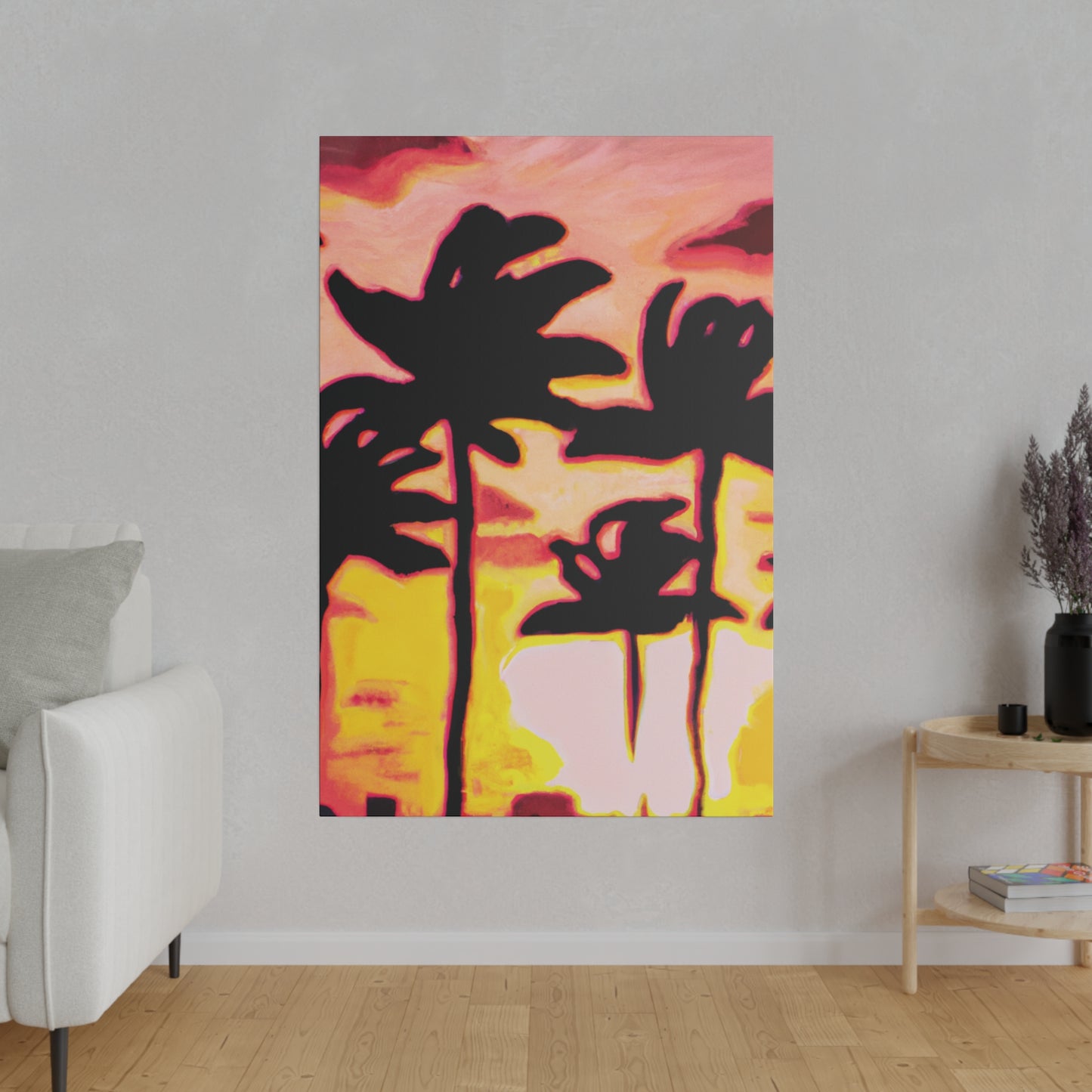 9329P - Miami Beach Sunset Painting Print | Miami | Beach | Sunset | Poster | Home Decor | Wall Art | Canvas