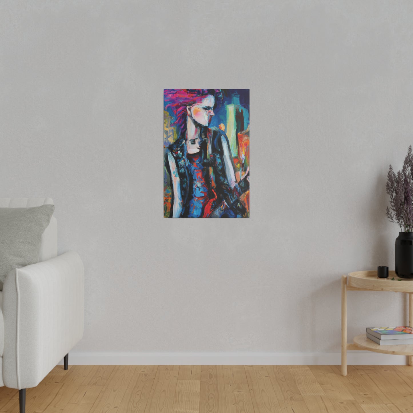 6491R - Rockstar Oil Painting Style Print | Poster | Home Decor | Wall Art | Music Art | Canvas