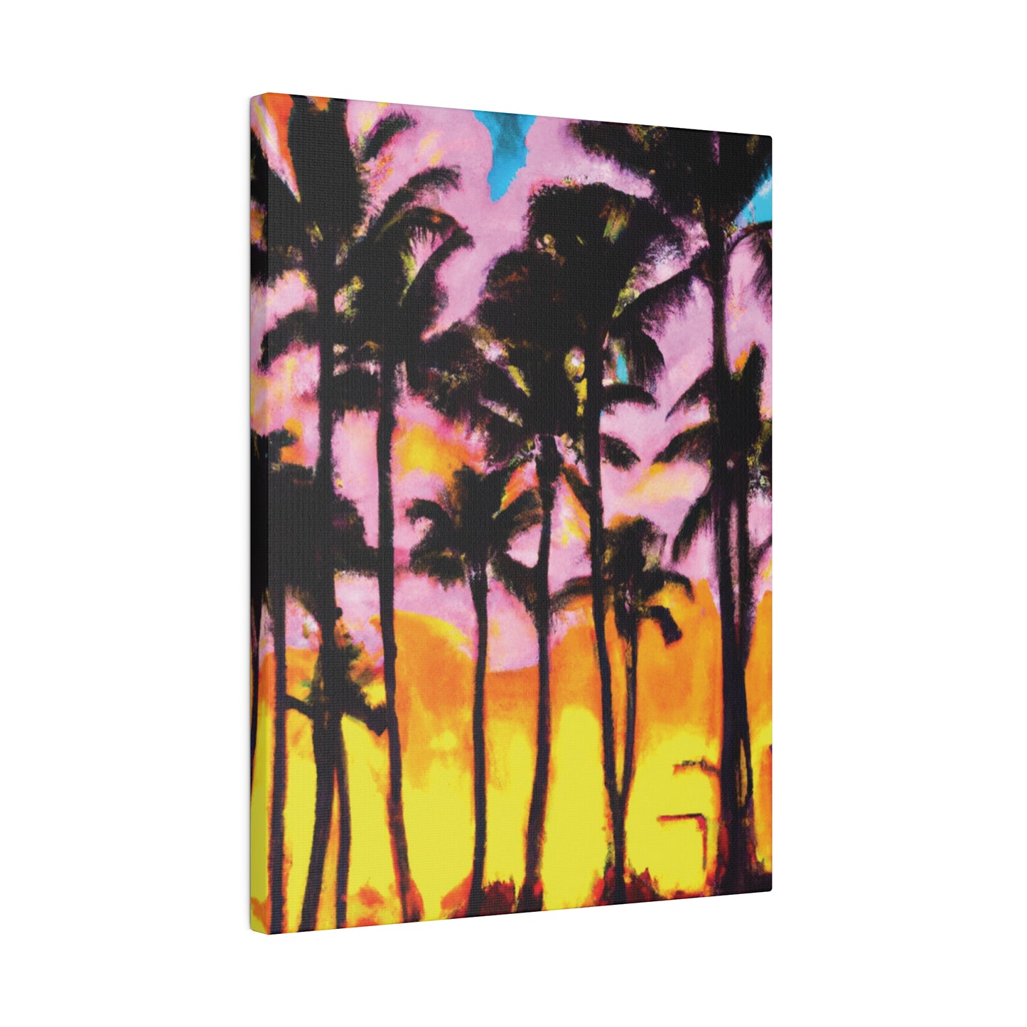 6202Q - Miami Beach Sunset Painting Print | Miami | Beach | Sunset | Poster | Home Decor | Wall Art | Canvas