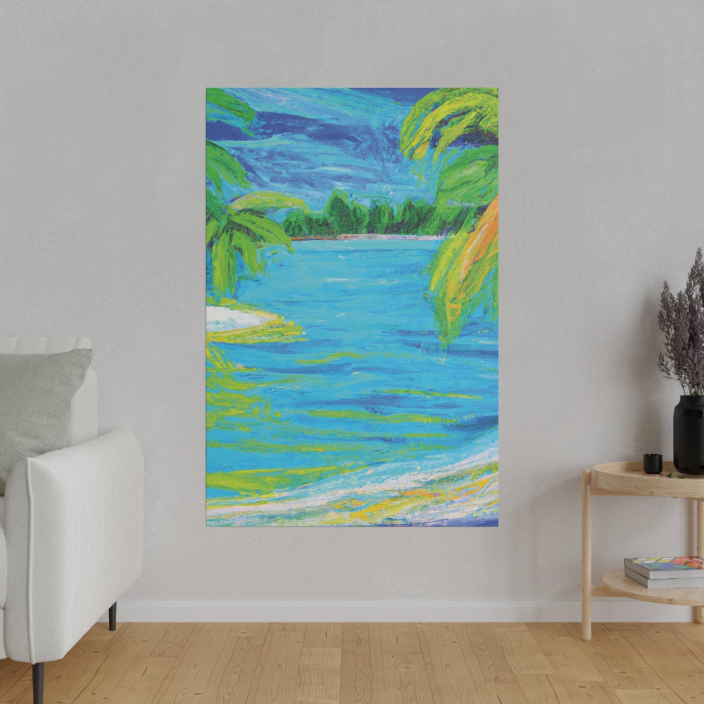 9709k - Bahamas Ocean Painting Print | Bahamas | Ocean | Beach | Poster | Home Decor | Wall Art | Canvas