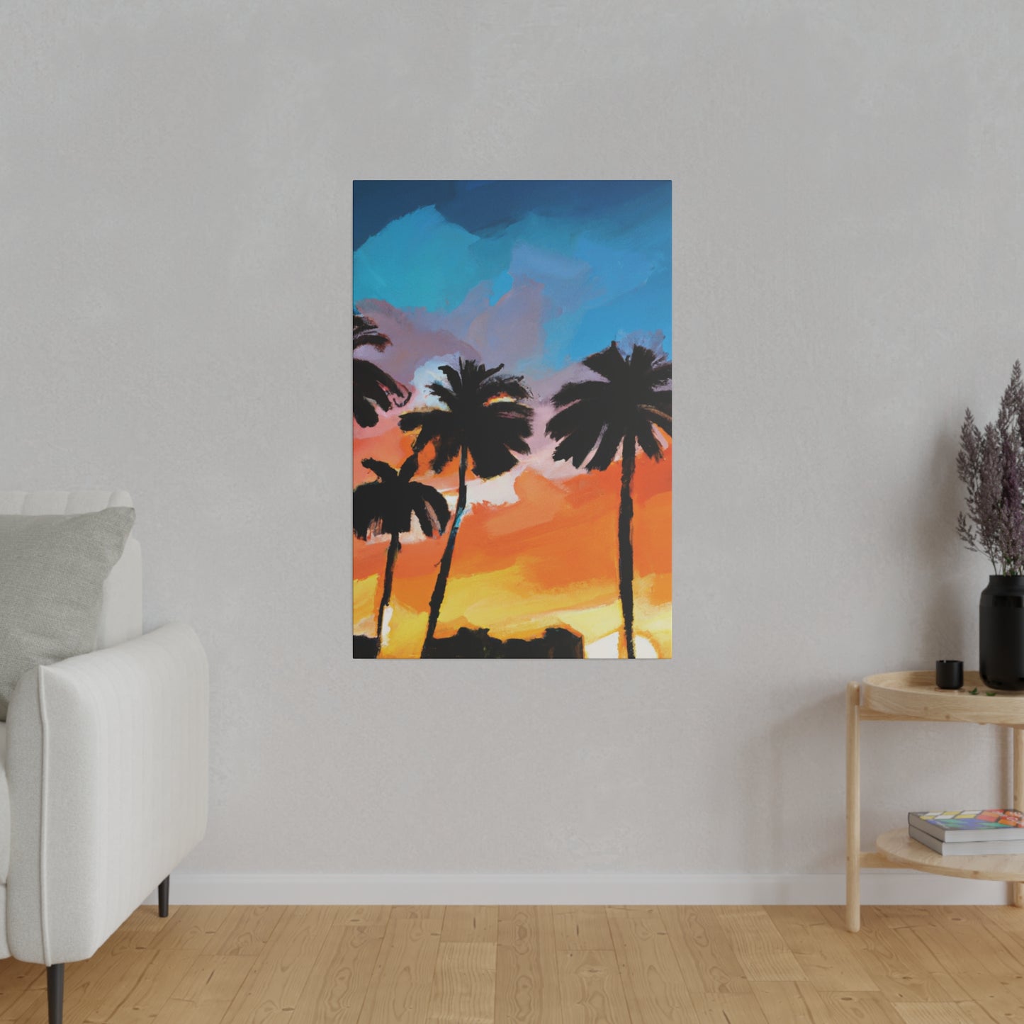 7010V - Miami Beach Sunset Painting Print | Miami | Beach | Sunset | Poster | Home Decor | Wall Art | Canvas