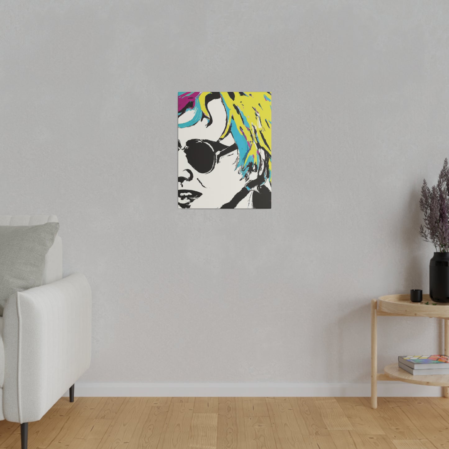 3921R - Rockstar Painting Print | Face | Abstract | Poster | Home Decor | Wall Art | Music Art | Canvas