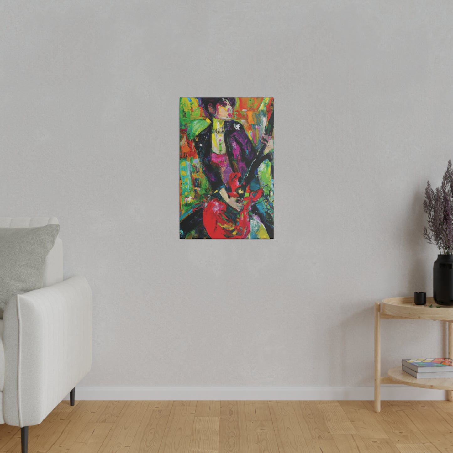 323O - Rockstar Oil Painting Style Print | Poster | Home Decor | Wall Art | Music Art | Canvas