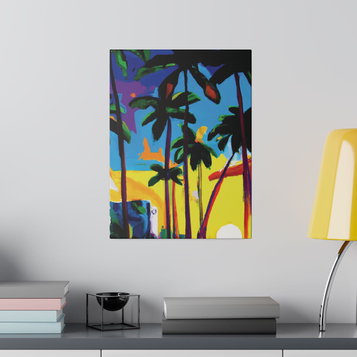 7182X - Miami Beach Sunset Painting Print | Miami | Beach | Sunset | Poster | Home Decor | Wall Art | Canvas