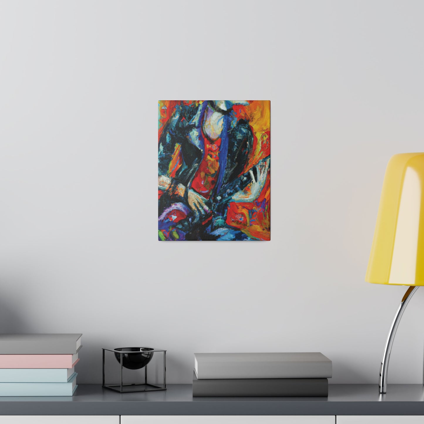7348F - Rockstar Oil Painting Style Print | Poster | Home Decor | Wall Art | Music Art | Canvas