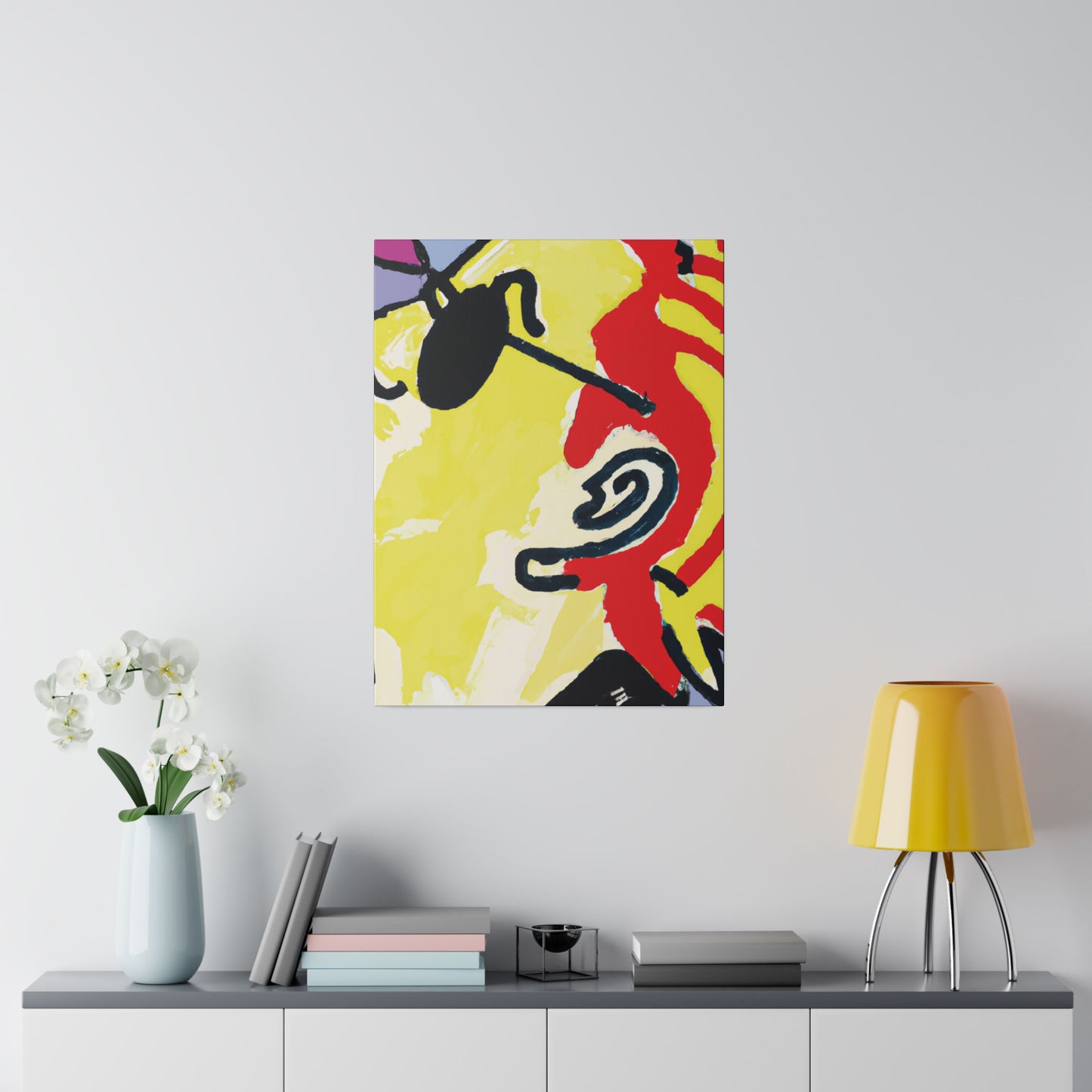 8491Z - Rockstar Painting Print | Face | Abstract | Poster | Home Decor | Wall Art | Music Art | Canvas