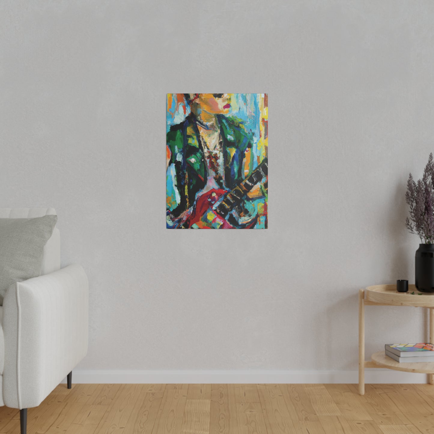 8554D - Rockstar Oil Painting Style Print | Poster | Home Decor | Wall Art | Music Art | Canvas