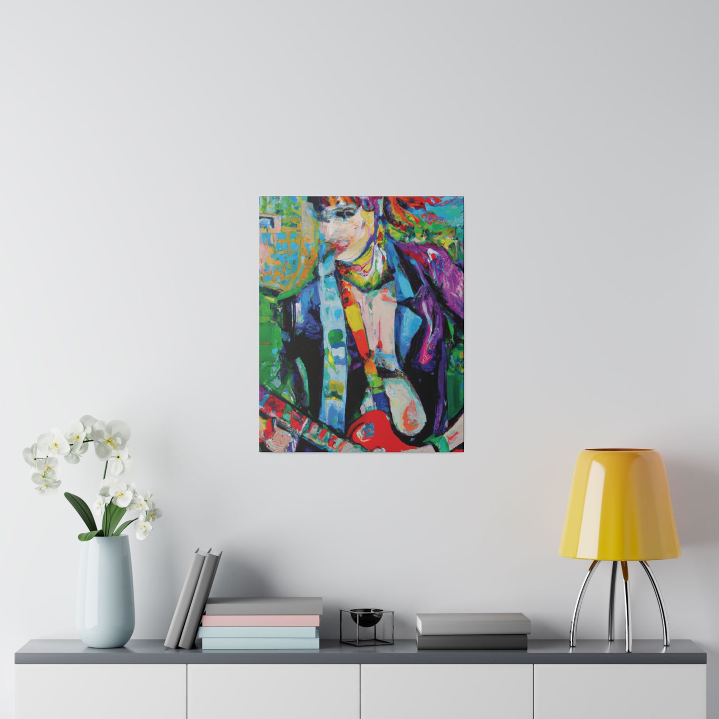 3136H - Rockstar Oil Painting Style Print | Poster | Home Decor | Wall Art | Music Art | Canvas