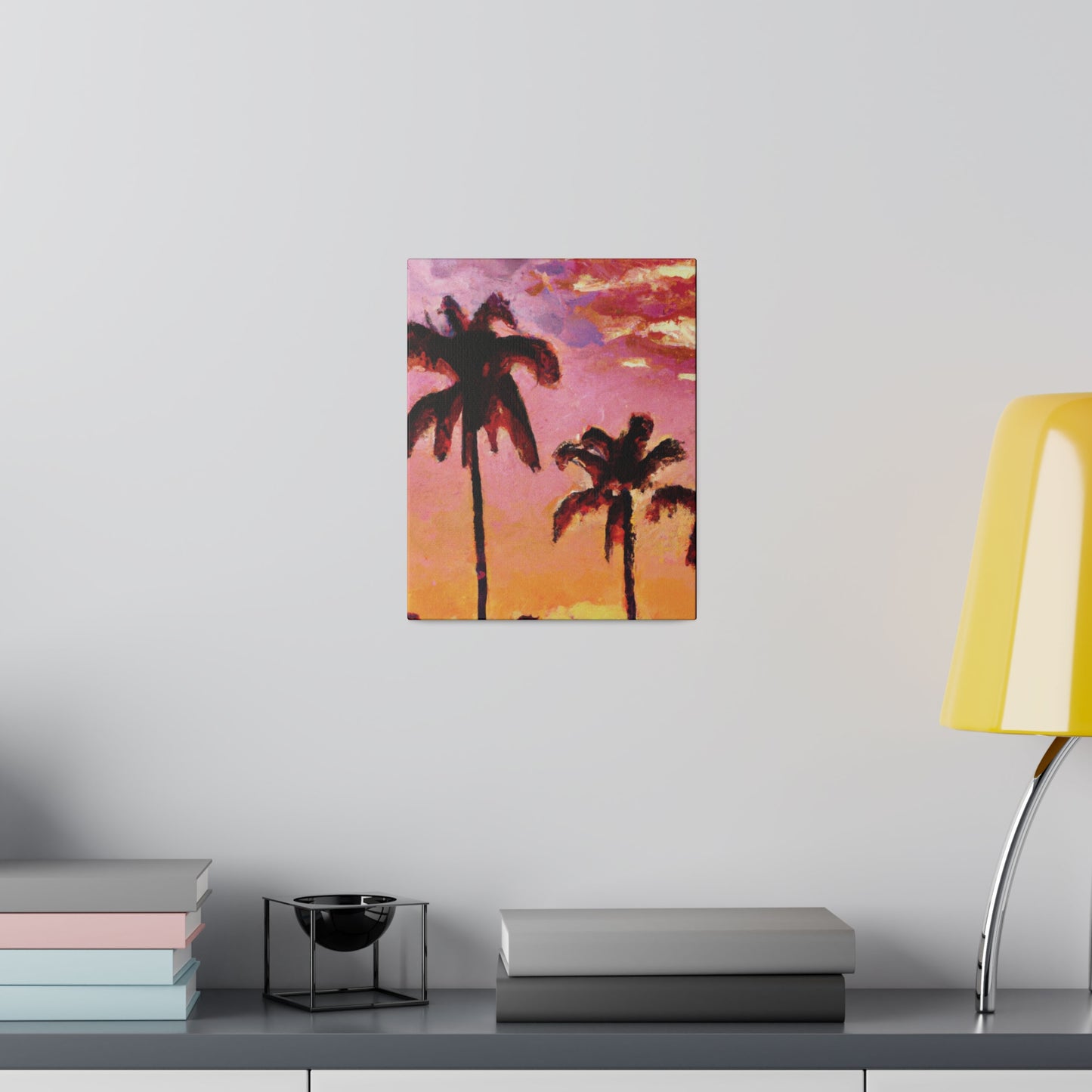 7485A - Miami Beach Sunset Painting Print | Miami | Beach | Sunset | Poster | Home Decor | Wall Art | Canvas