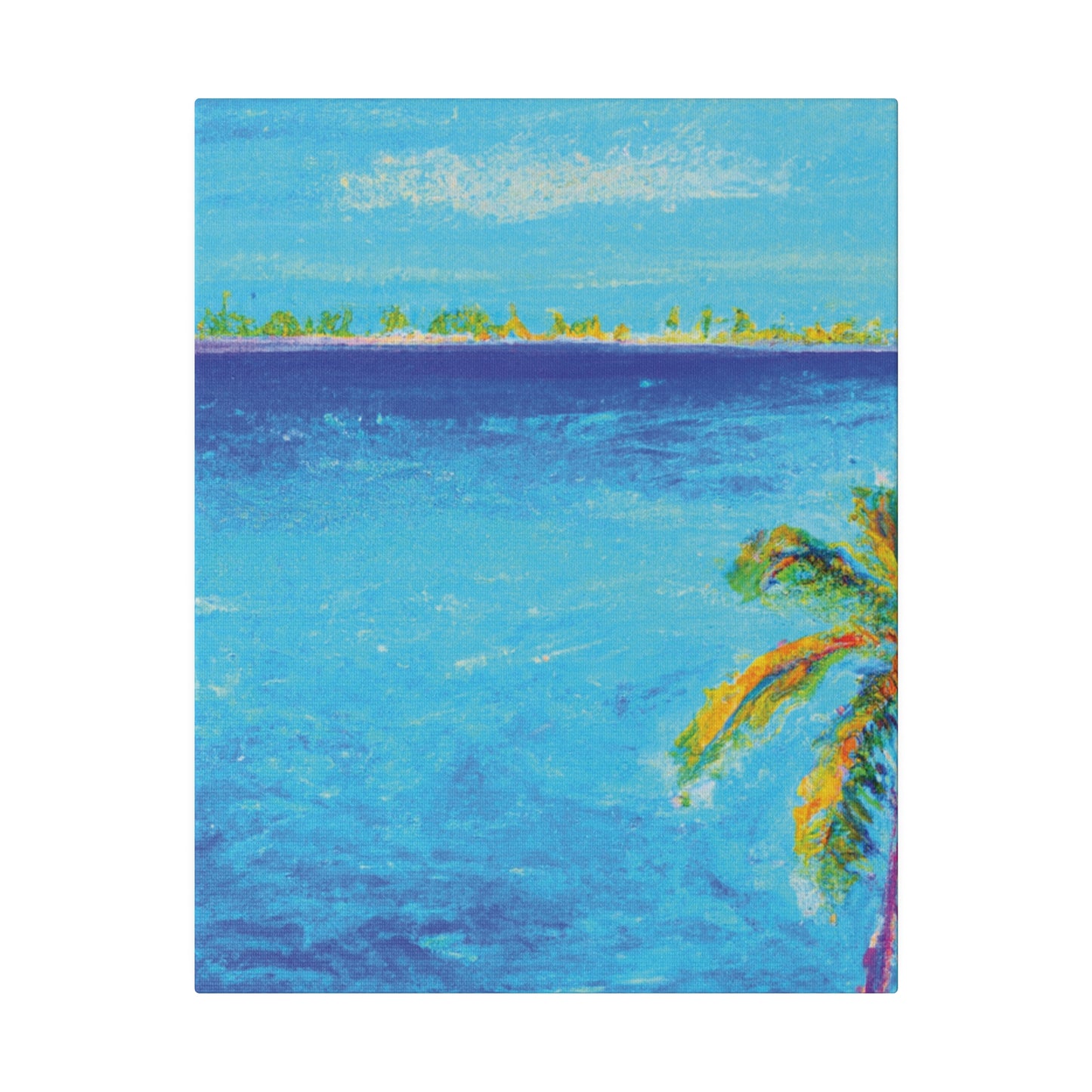 7666Q - Bahamas Ocean Painting Print | Bahamas | Ocean | Beach | Poster | Home Decor | Wall Art | Canvas