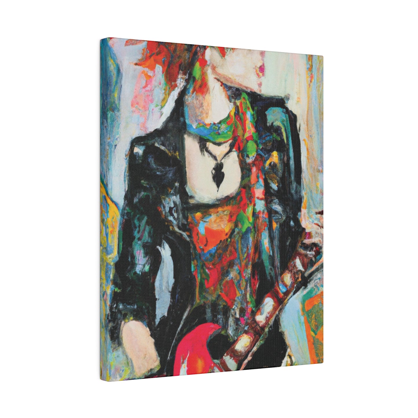 7482S - Rockstar Oil Painting Style Print | Poster | Home Decor | Wall Art | Music Art | Canvas