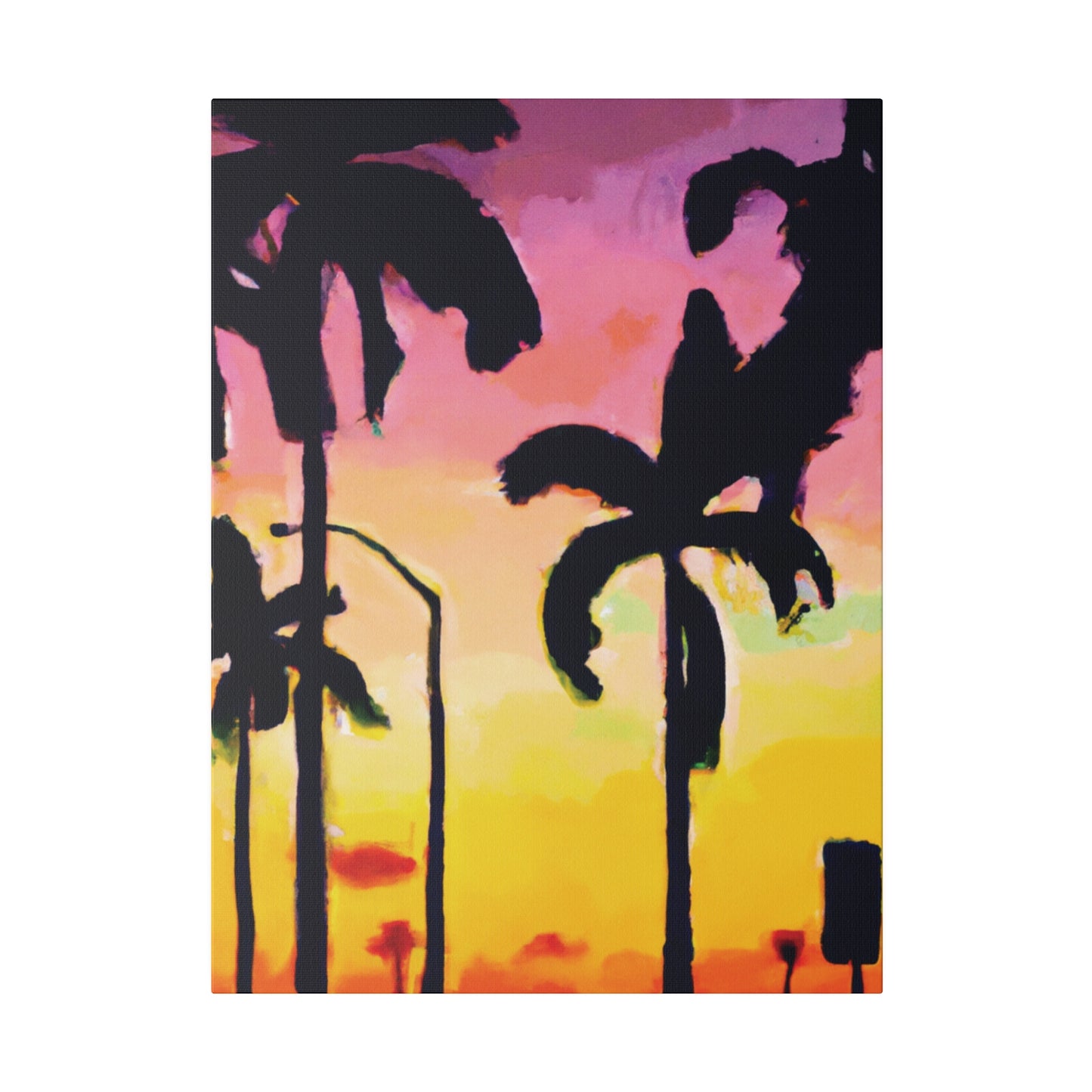 1792J - Miami Beach Sunset Painting Print | Miami | Beach | Sunset | Poster | Home Decor | Wall Art | Canvas