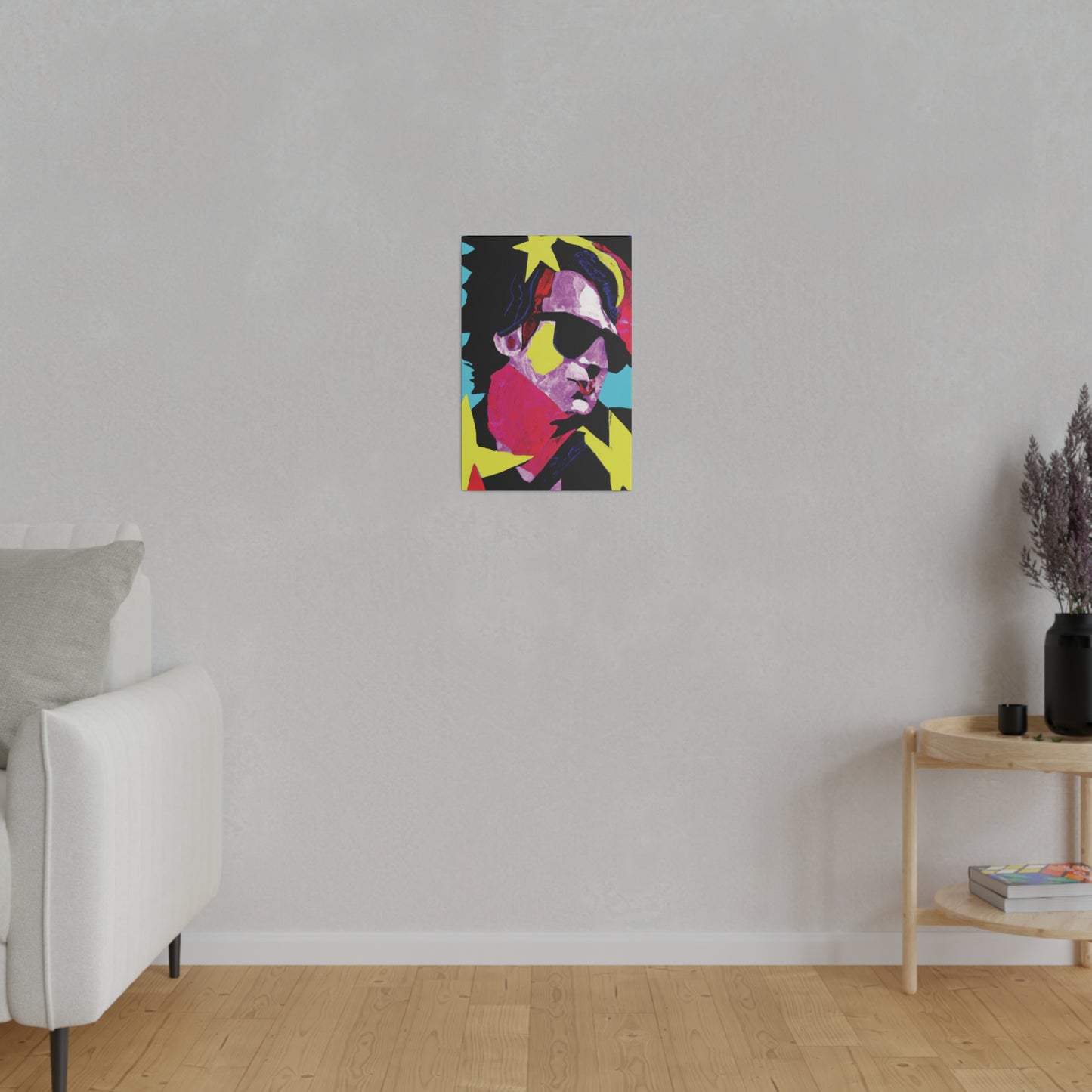 6749z - Rockstar Painting Print | Face | Abstract | Poster | Home Decor | Wall Art | Music Art | Canvas