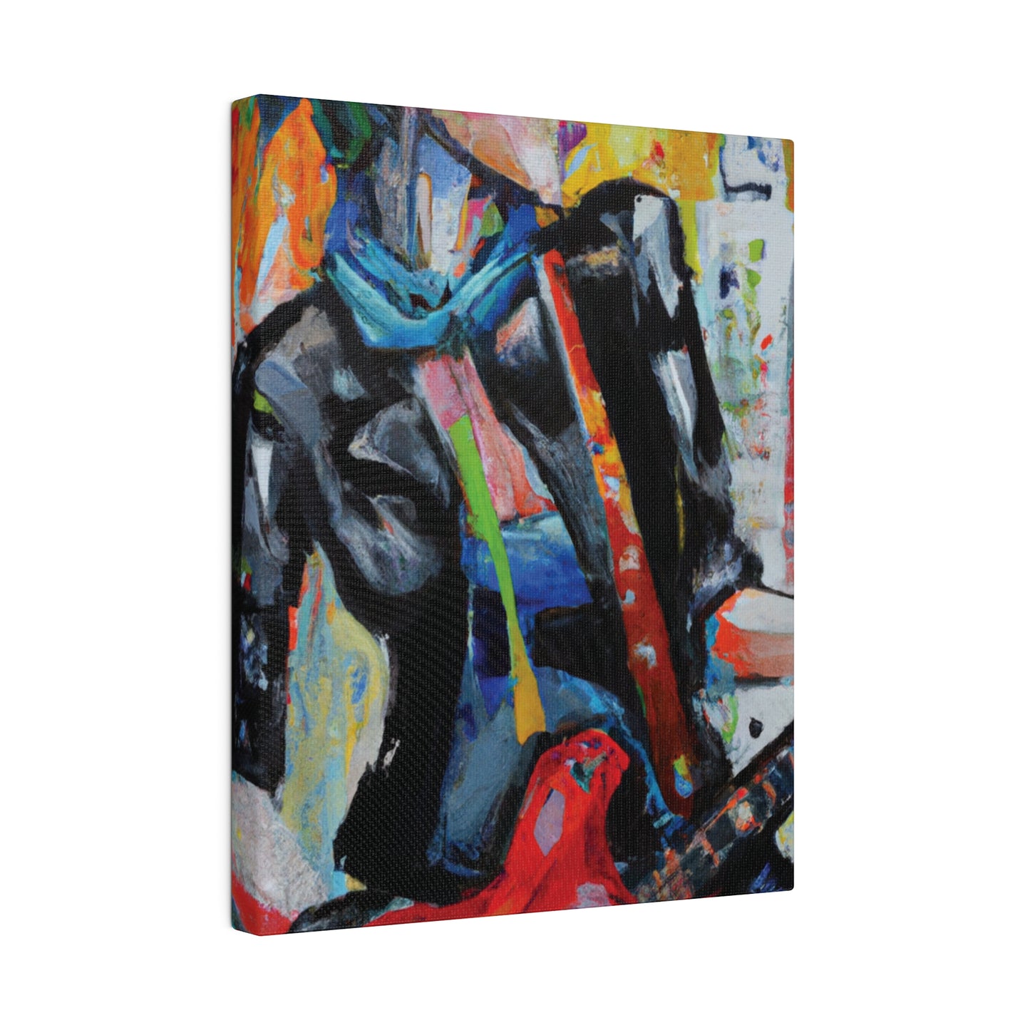 3614G - Rockstar Oil Painting Style Print | Poster | Home Decor | Wall Art | Music Art | Canvas