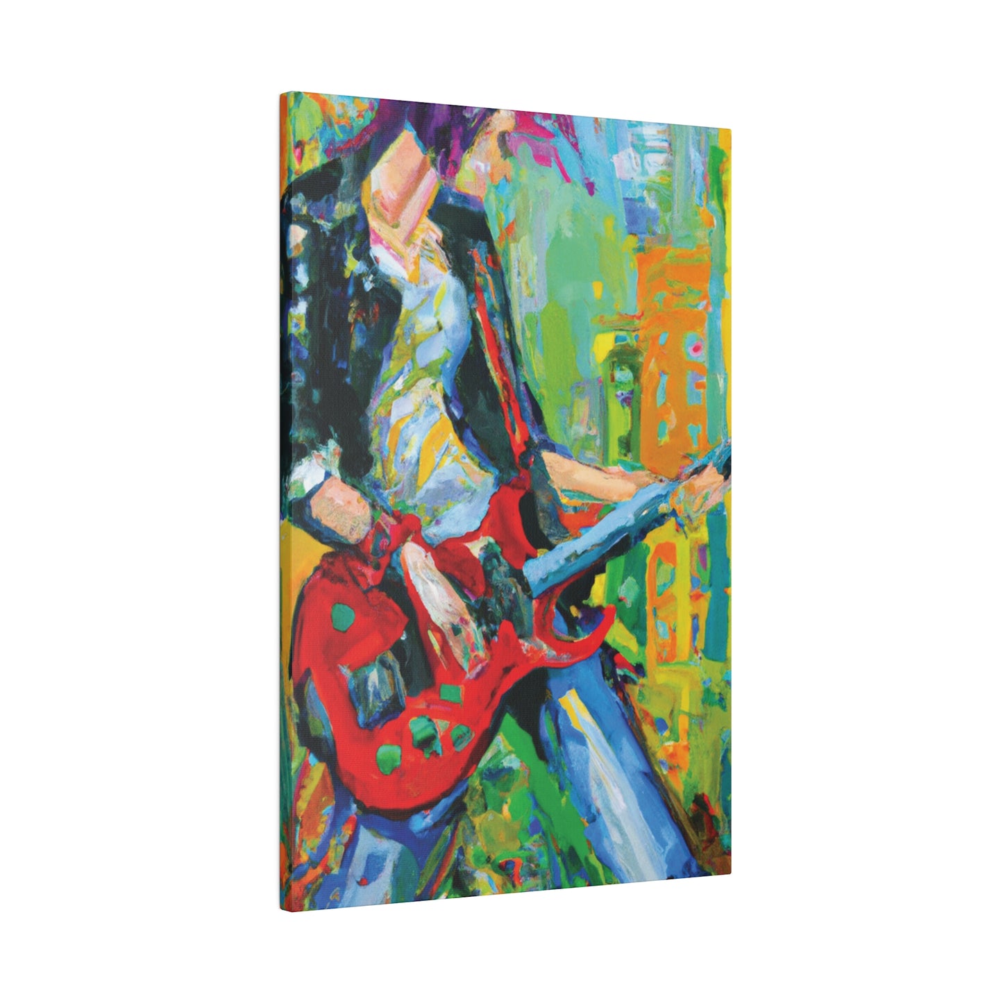 7369K - Rockstar Oil Painting Style Print | Poster | Home Decor | Wall Art | Music Art | Canvas