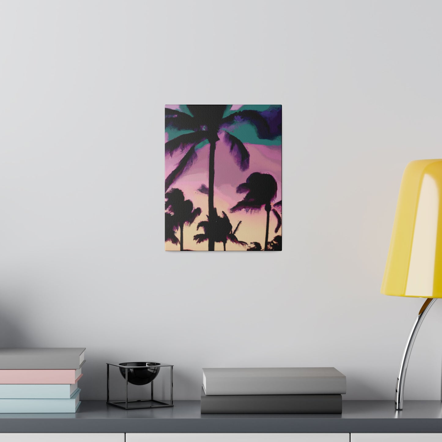 3258K - Miami Beach Sunset Painting Print | Miami | Beach | Sunset | Poster | Home Decor | Wall Art | Canvas