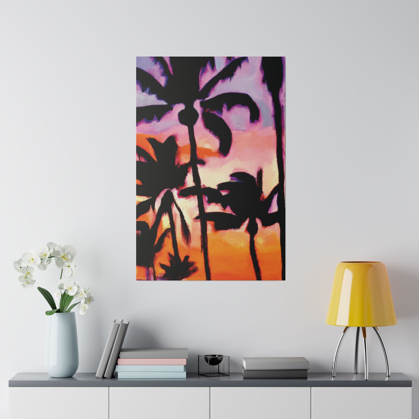 2090A - Miami Beach Sunset Painting Print | Miami | Beach | Sunset | Poster | Home Decor | Wall Art | Canvas