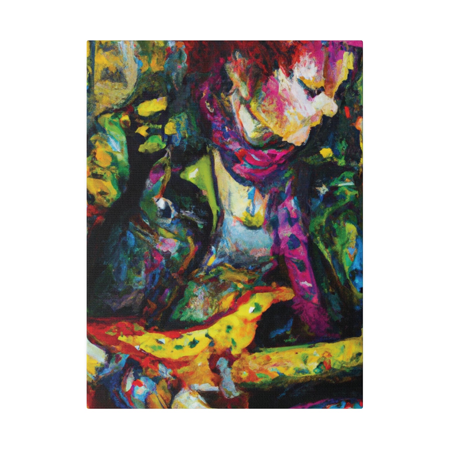 3668A - Rockstar Oil Painting Style Print | Poster | Home Decor | Wall Art | Music Art | Canvas