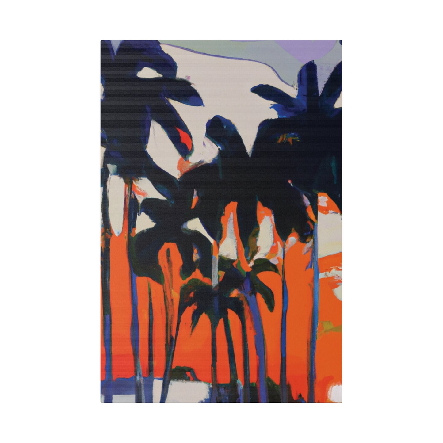 7345M - Miami Beach Sunset Painting Print | Miami | Beach | Sunset | Poster | Home Decor | Wall Art | Canvas