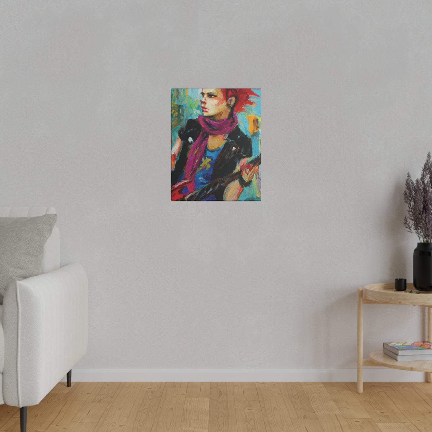 4638X - Rockstar Oil Painting Style Print | Poster | Home Decor | Wall Art | Music Art | Canvas