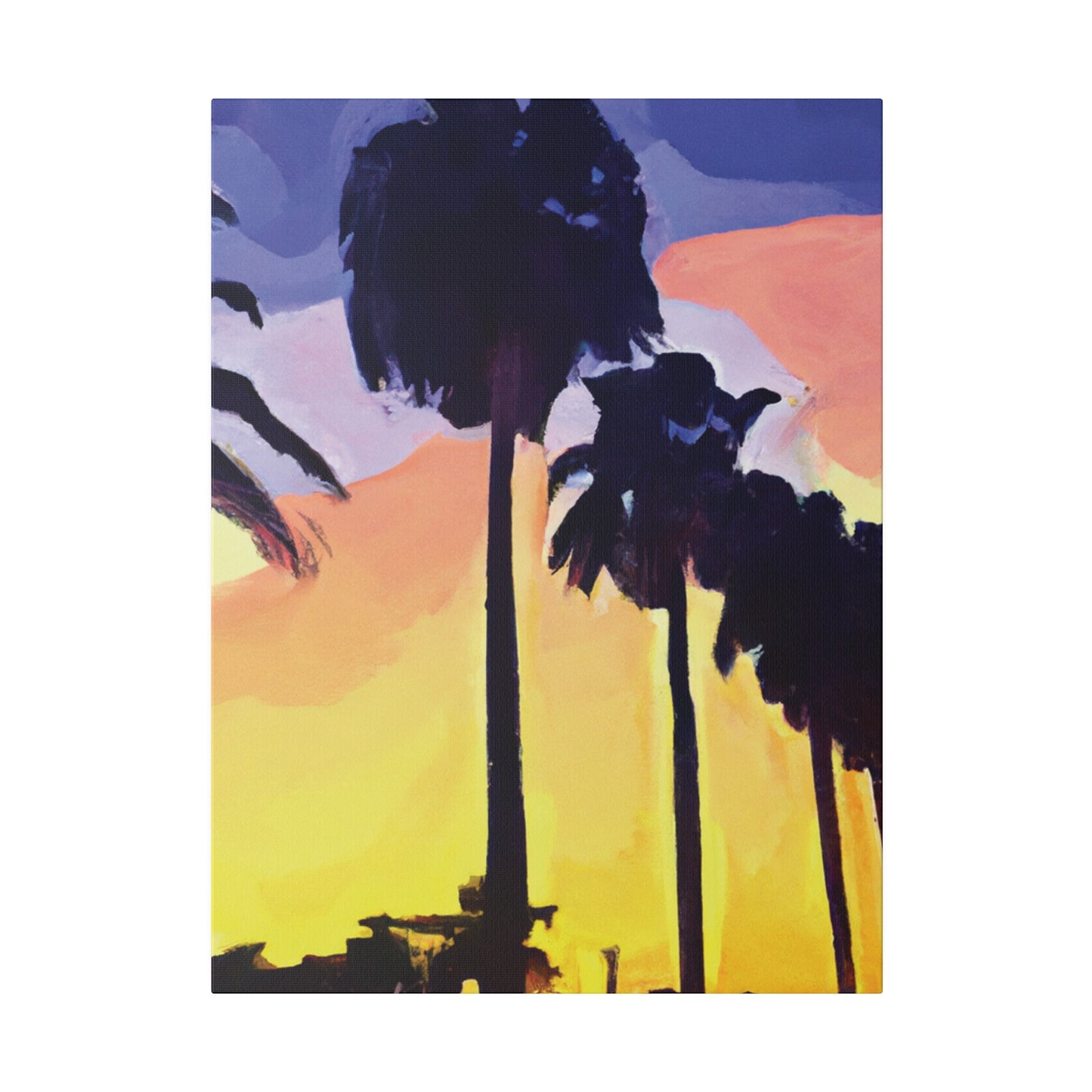 8023Y - Miami Beach Sunset Painting Print | Miami | Beach | Sunset | Poster | Home Decor | Wall Art | Canvas