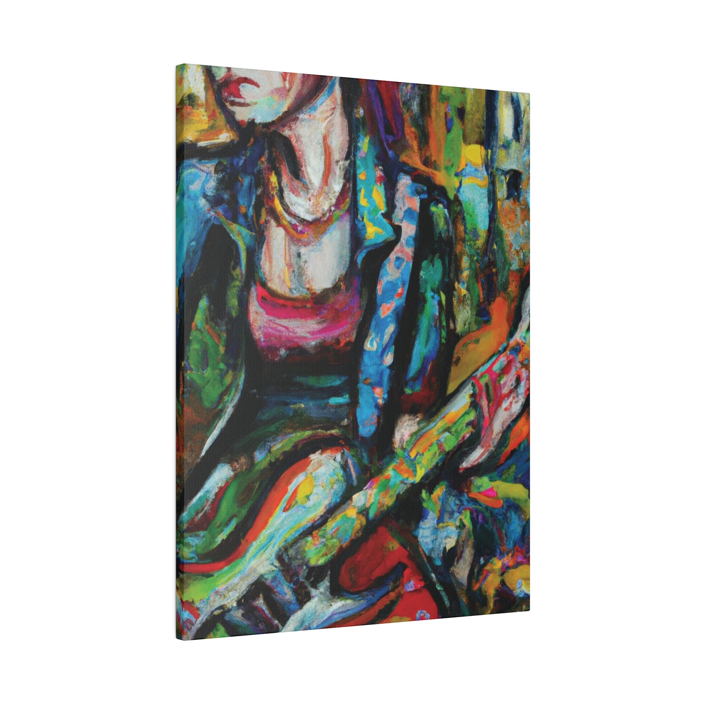 5376X - Rockstar Oil Painting Style Print | Poster | Home Decor | Wall Art | Music Art | Canvas