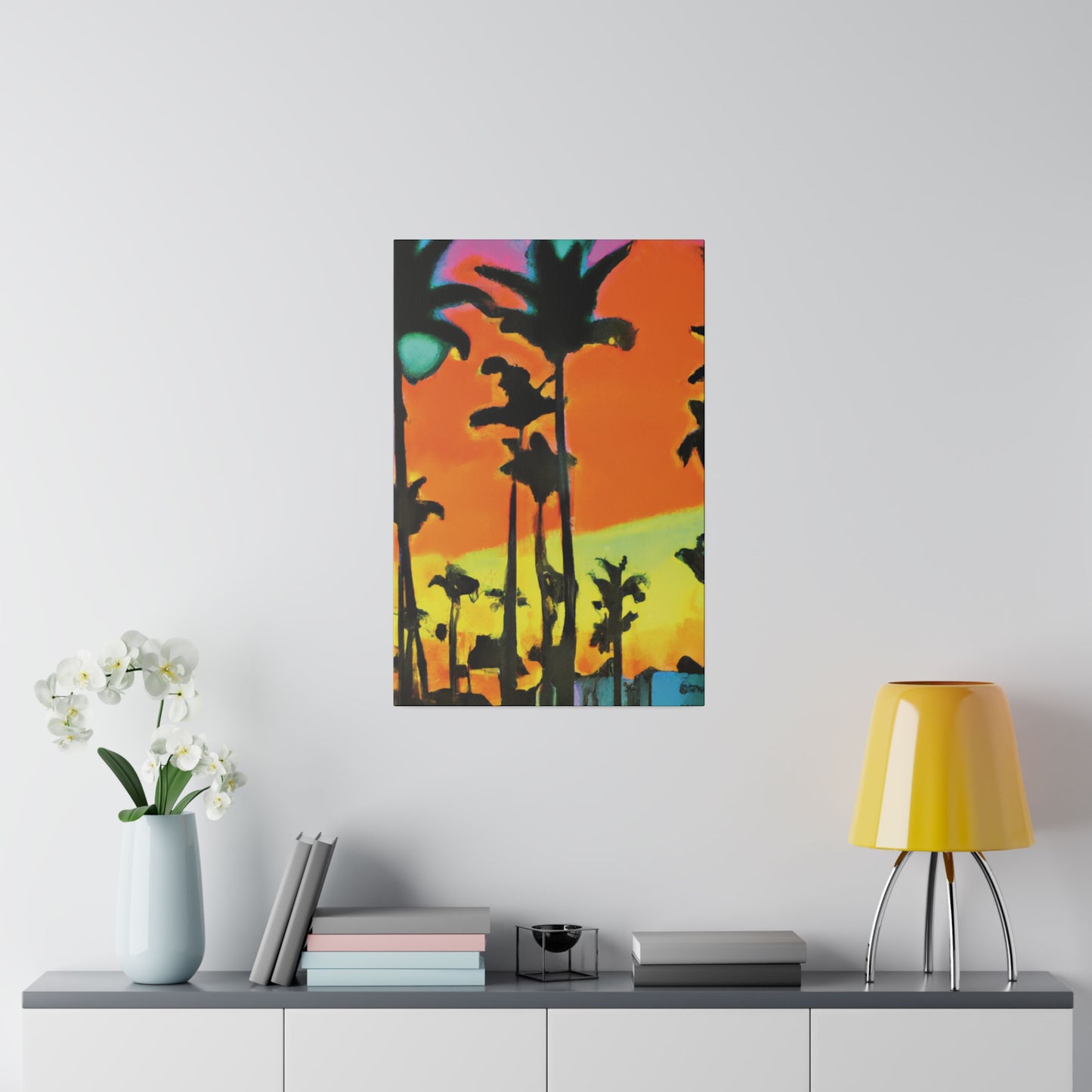 6096Q - Miami Beach Sunset Painting Print | Miami | Beach | Sunset | Poster | Home Decor | Wall Art | Canvas