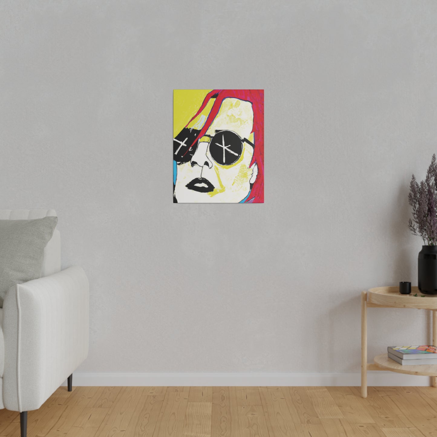 4152P - Rockstar Painting Print | Face | Abstract | Poster | Home Decor | Wall Art | Music Art | Canvas