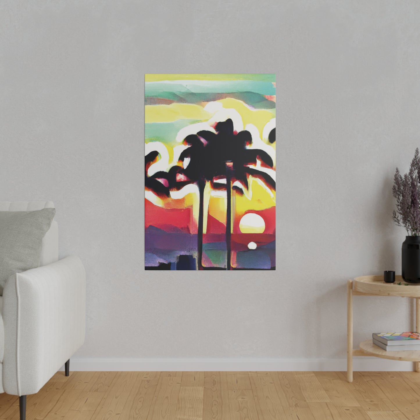 4134X - Miami Beach Sunset Painting Print | Miami | Beach | Sunset | Poster | Home Decor | Wall Art | Canvas