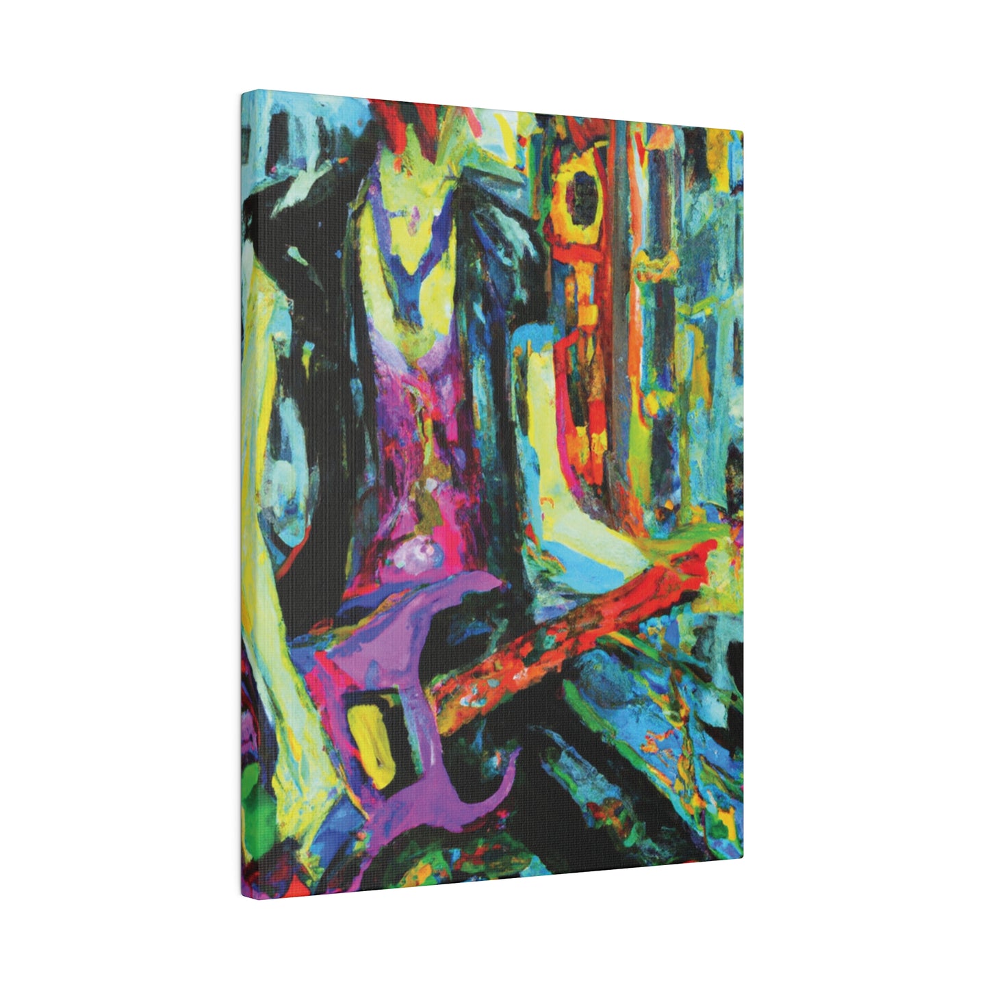 6863V - Rockstar Oil Painting Style Print | Poster | Home Decor | Wall Art | Music Art | Canvas