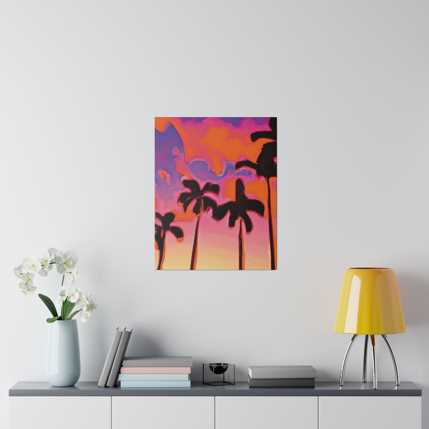 7182U - Miami Beach Sunset Painting Print | Miami | Beach | Sunset | Poster | Home Decor | Wall Art | Canvas