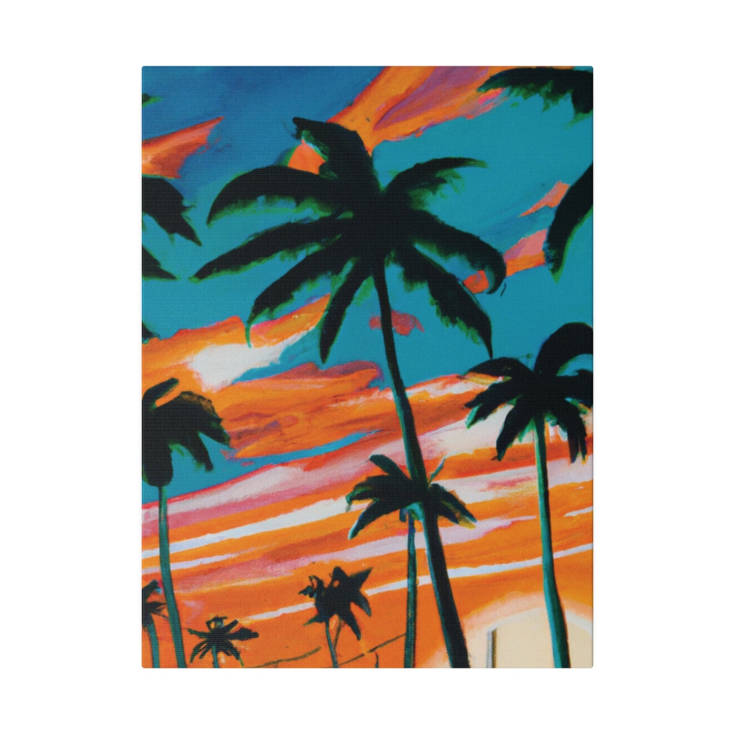 4895G - Miami Beach Sunset Painting Print | Miami | Beach | Sunset | Poster | Home Decor | Wall Art | Canvas