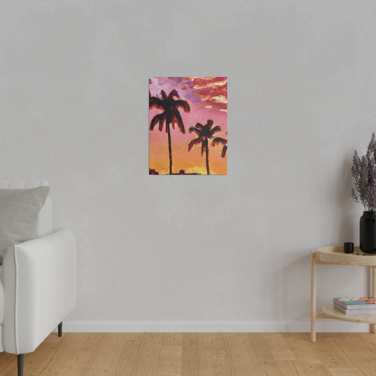 7485A - Miami Beach Sunset Painting Print | Miami | Beach | Sunset | Poster | Home Decor | Wall Art | Canvas