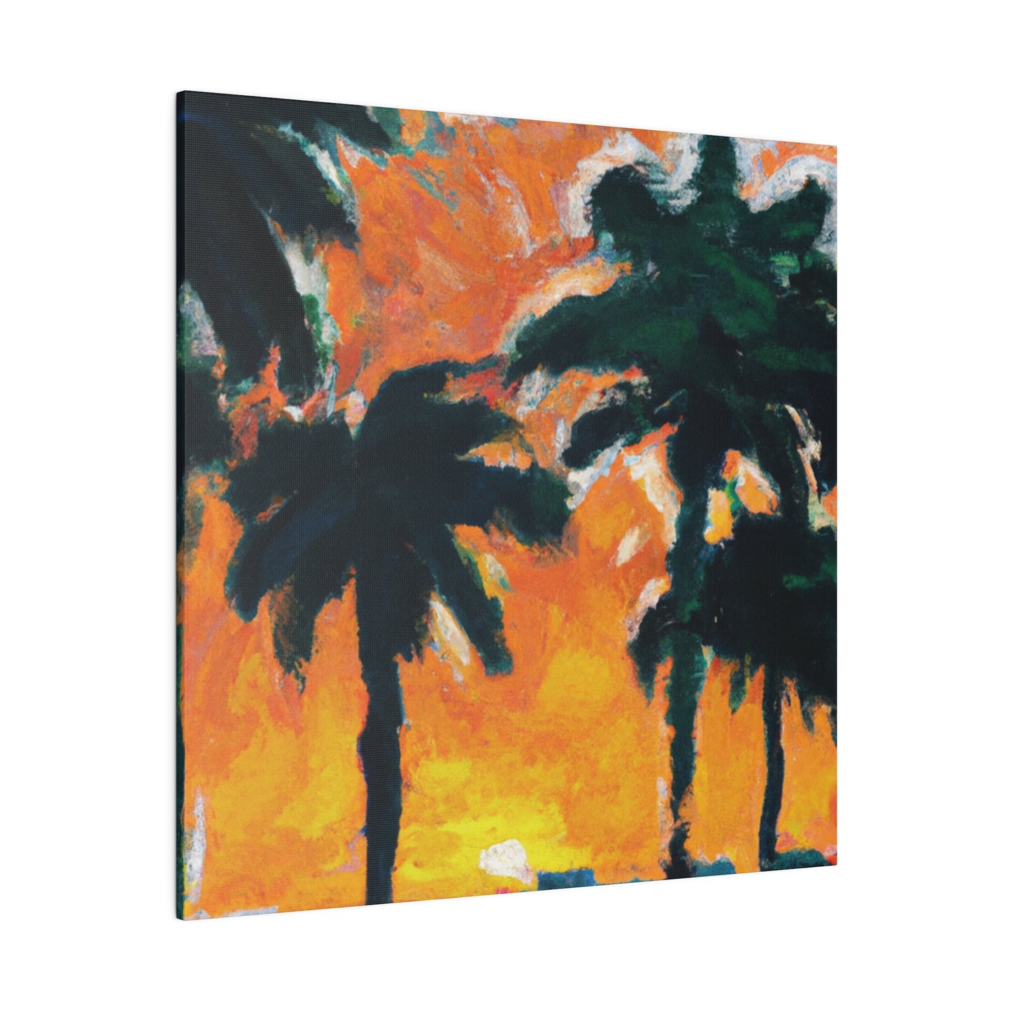 9571T - Miami Beach Sunset Painting Print | Miami | Beach | Sunset | Poster | Home Decor | Wall Art | Canvas