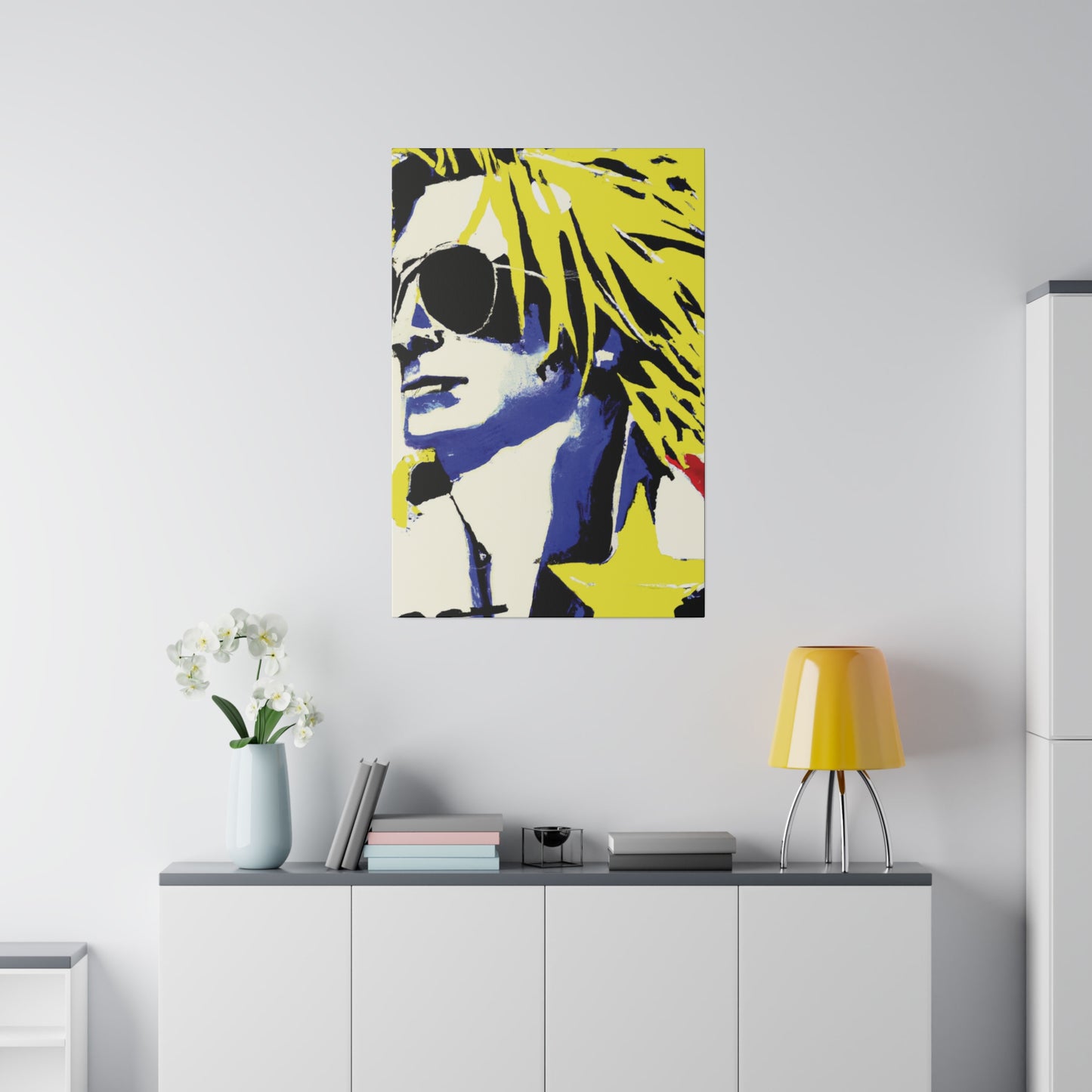 8928P - Rockstar Painting Print | Face | Abstract | Poster | Home Decor | Wall Art | Music Art | Canvas