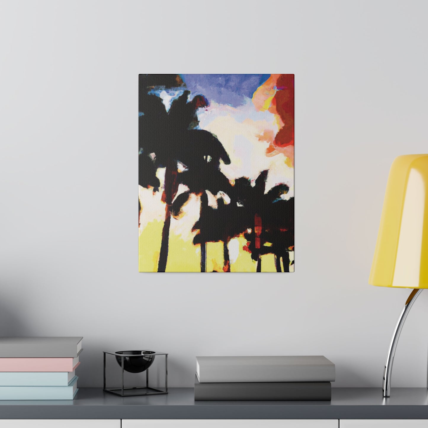 9127M - Miami Beach Sunset Painting Print | Miami | Beach | Sunset | Poster | Home Decor | Wall Art | Canvas