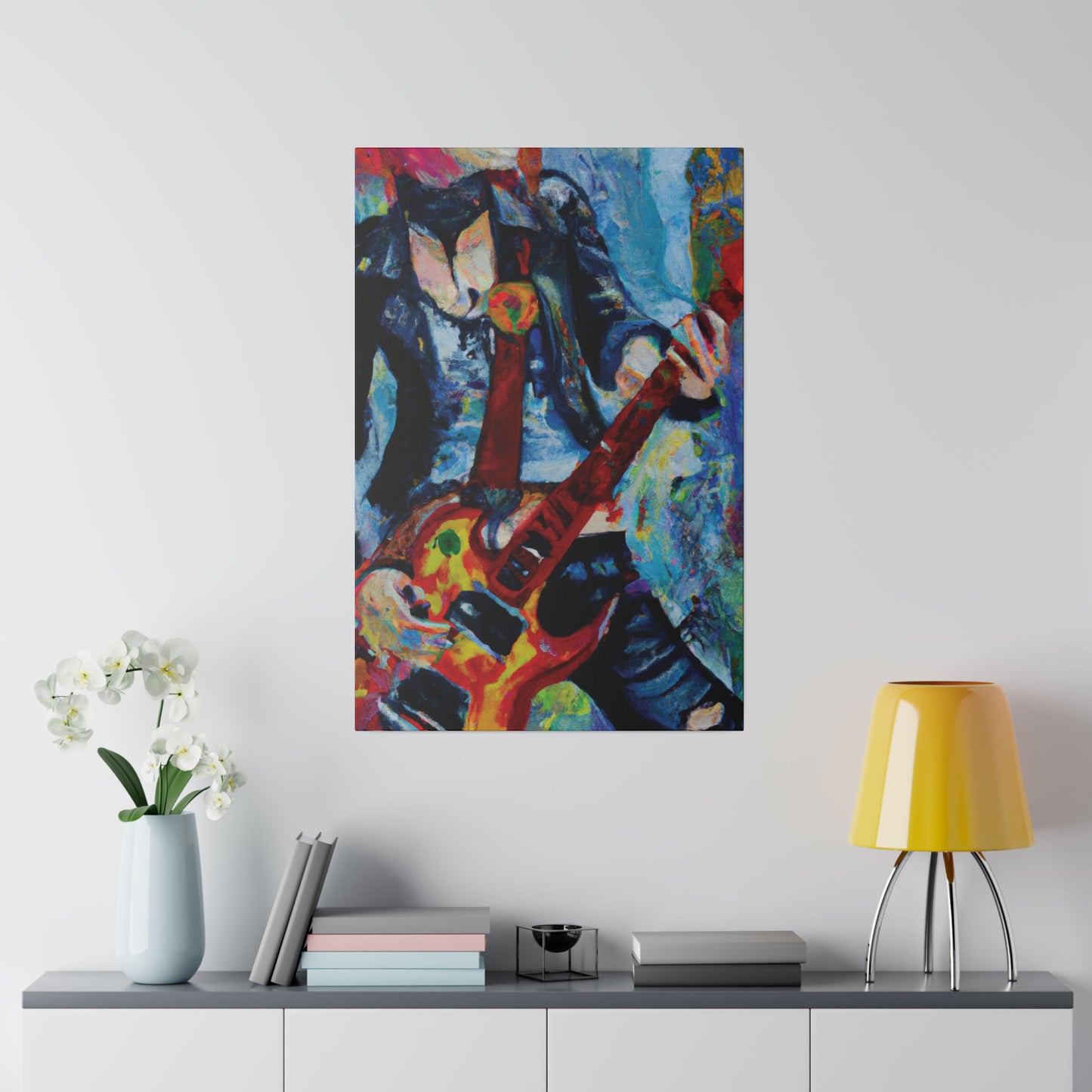 7105A - Rockstar Oil Painting Style Print | Poster | Home Decor | Wall Art | Music Art | Canvas