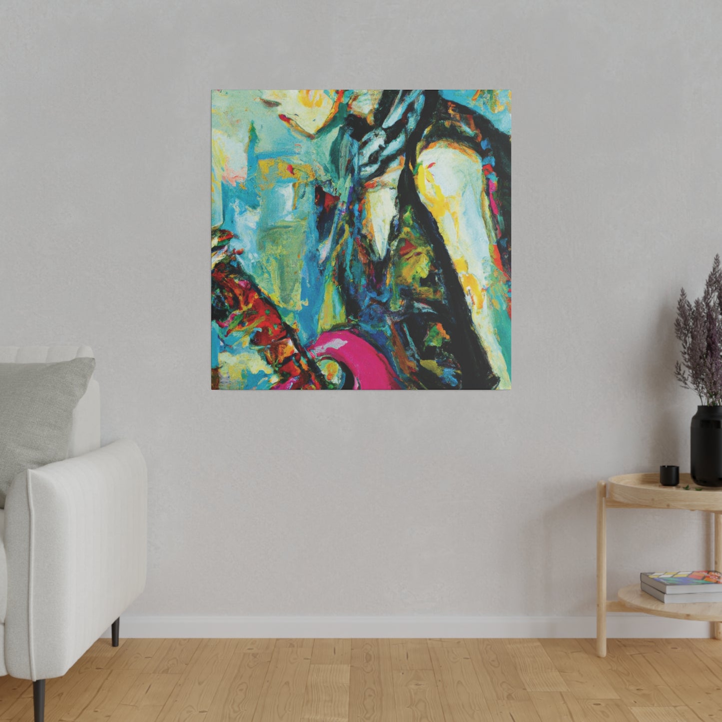 4727S - Rockstar Oil Painting Style Print | Poster | Home Decor | Wall Art | Music Art | Canvas