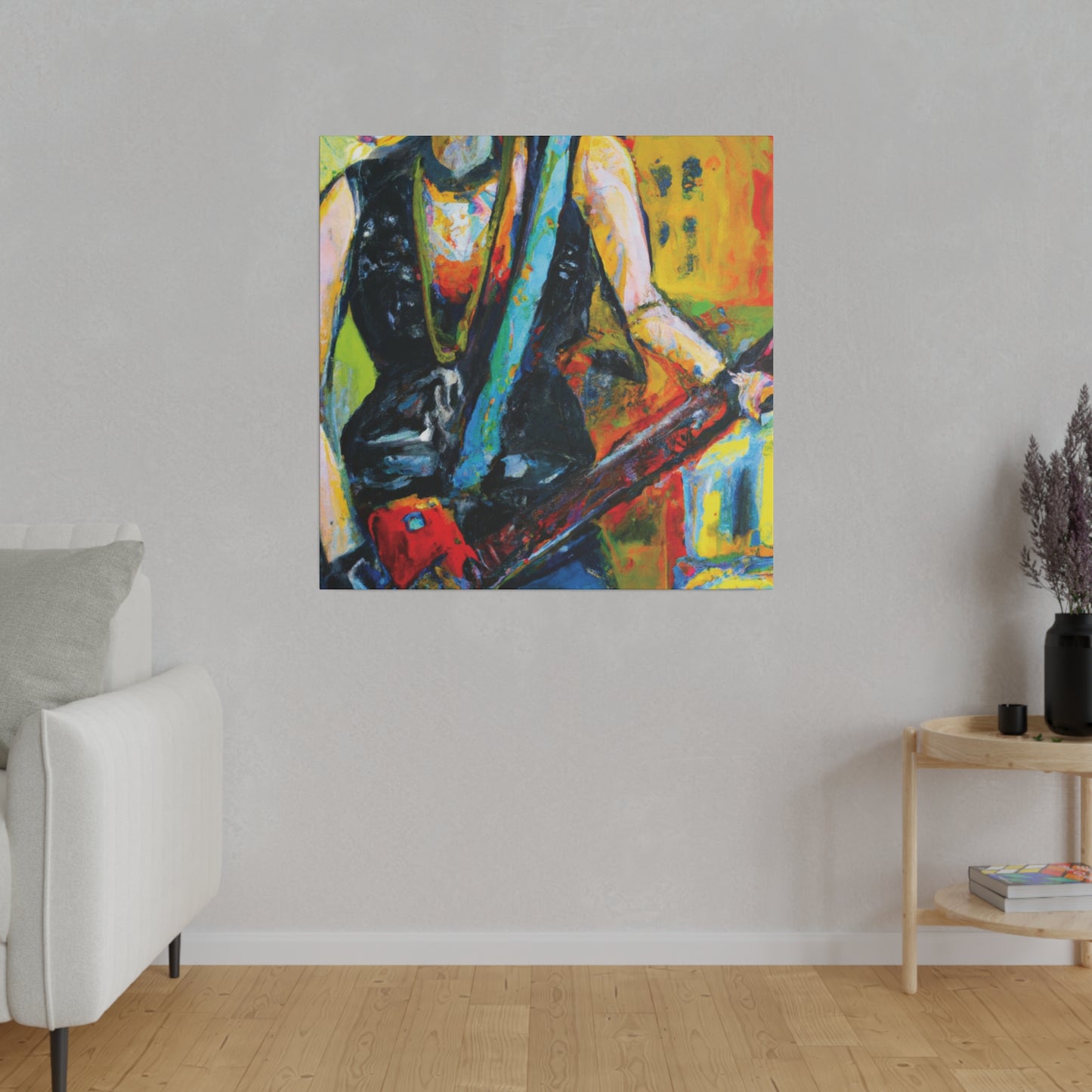 4336U - Rockstar Oil Painting Style Print | Poster | Home Decor | Wall Art | Music Art | Canvas