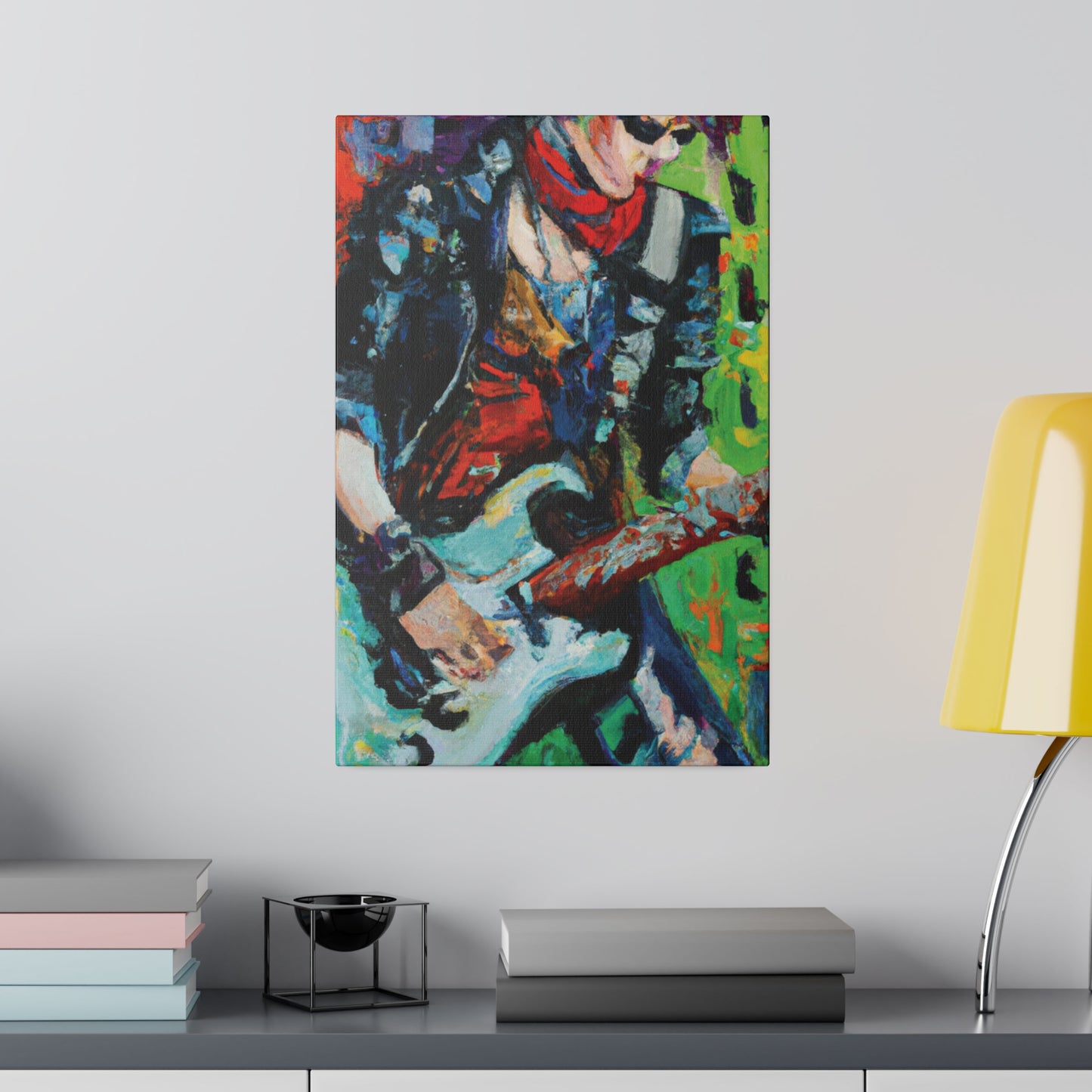 4485G - Rockstar Oil Painting Style Print | Poster | Home Decor | Wall Art | Music Art | Canvas