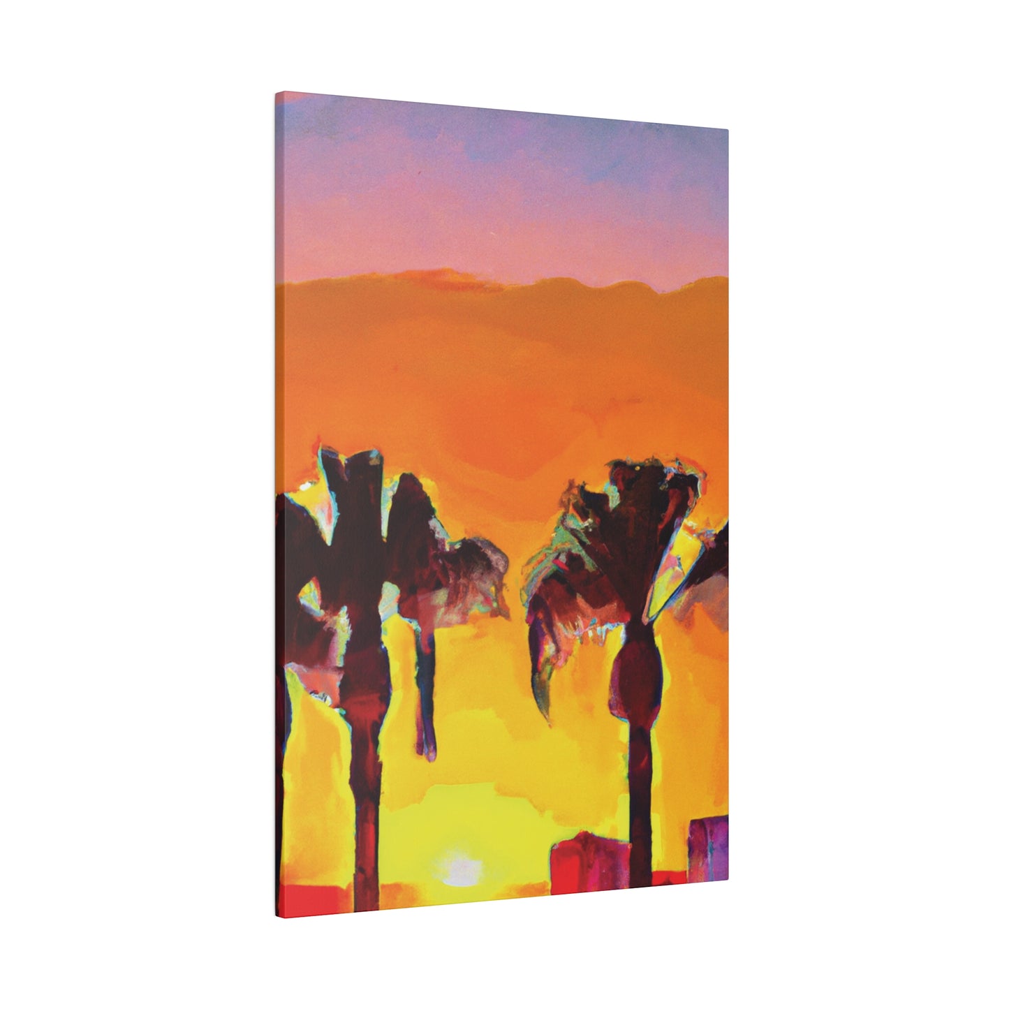 9347V - Miami Beach Sunset Painting Print | Miami | Beach | Sunset | Poster | Home Decor | Wall Art | Canvas