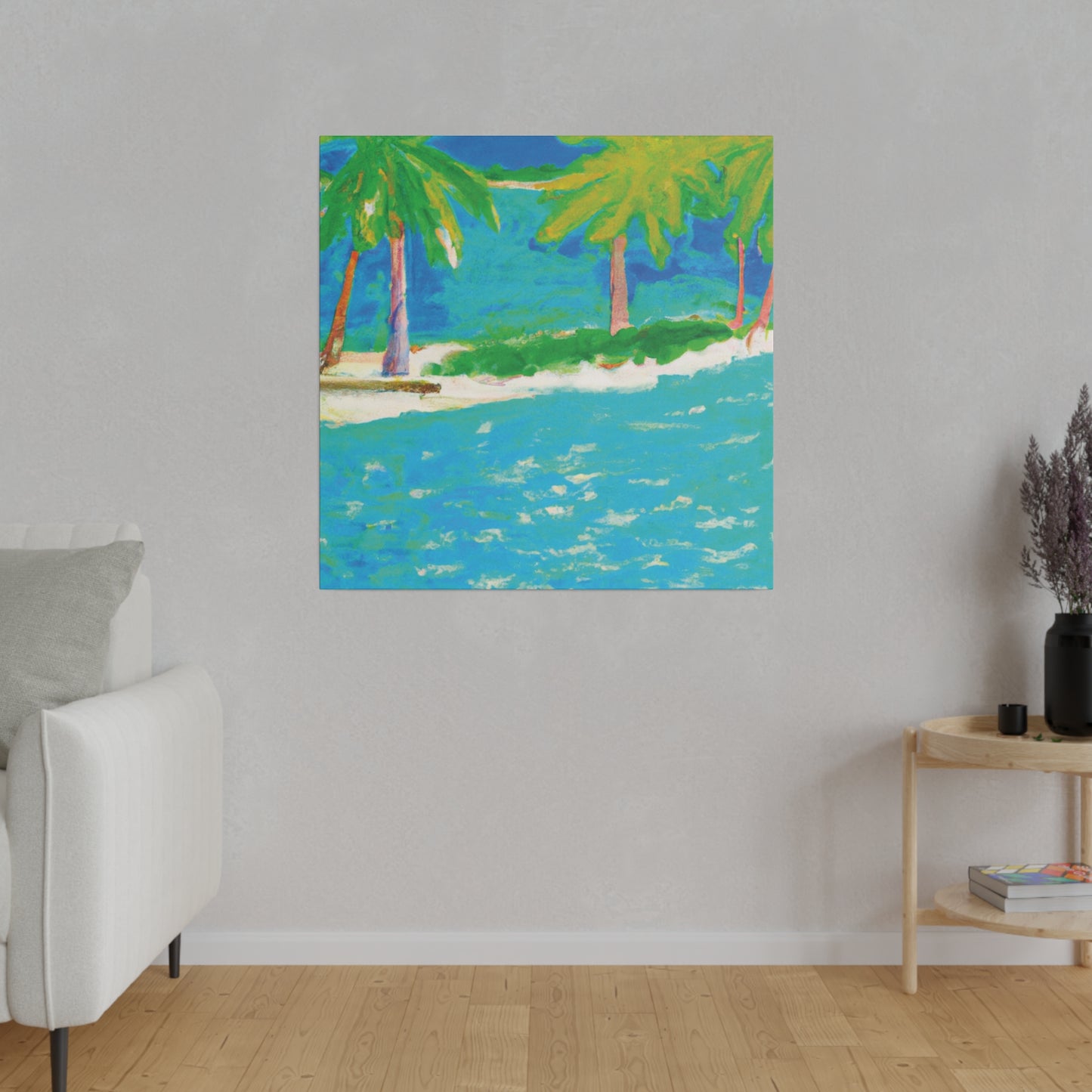 3271K - Bahamas Ocean Painting Print | Bahamas | Ocean | Beach | Poster | Home Decor | Wall Art | Canvas