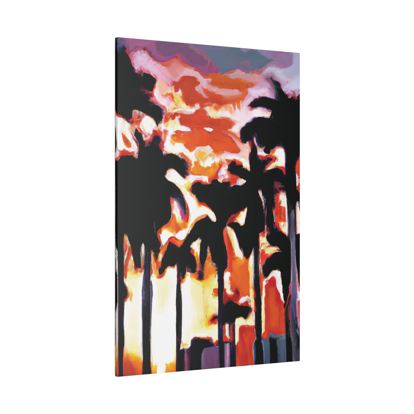 9274N - Miami Beach Sunset Painting Print | Miami | Beach | Sunset | Poster | Home Decor | Wall Art | Canvas