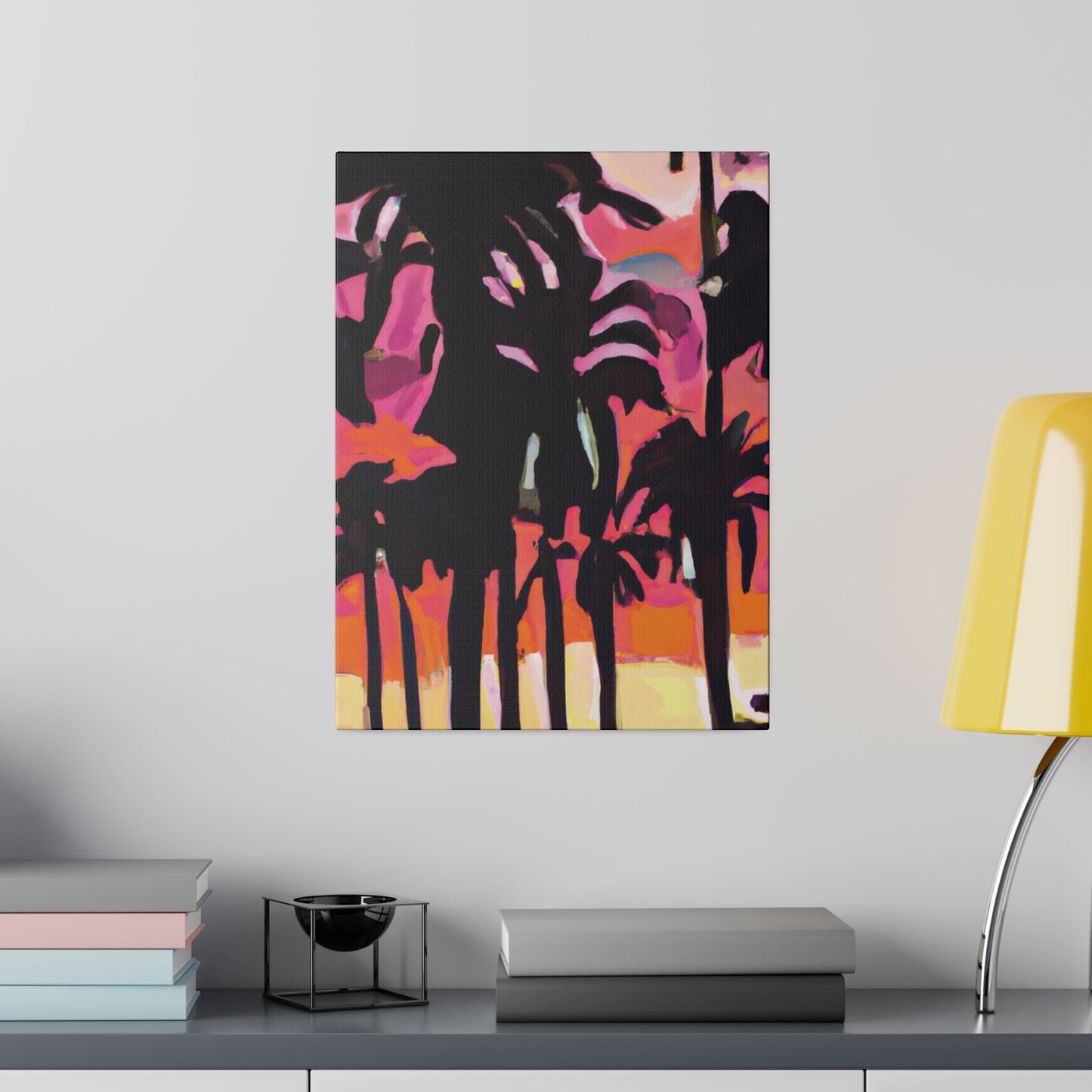8741N - Miami Beach Sunset Painting Print | Miami | Beach | Sunset | Poster | Home Decor | Wall Art | Canvas
